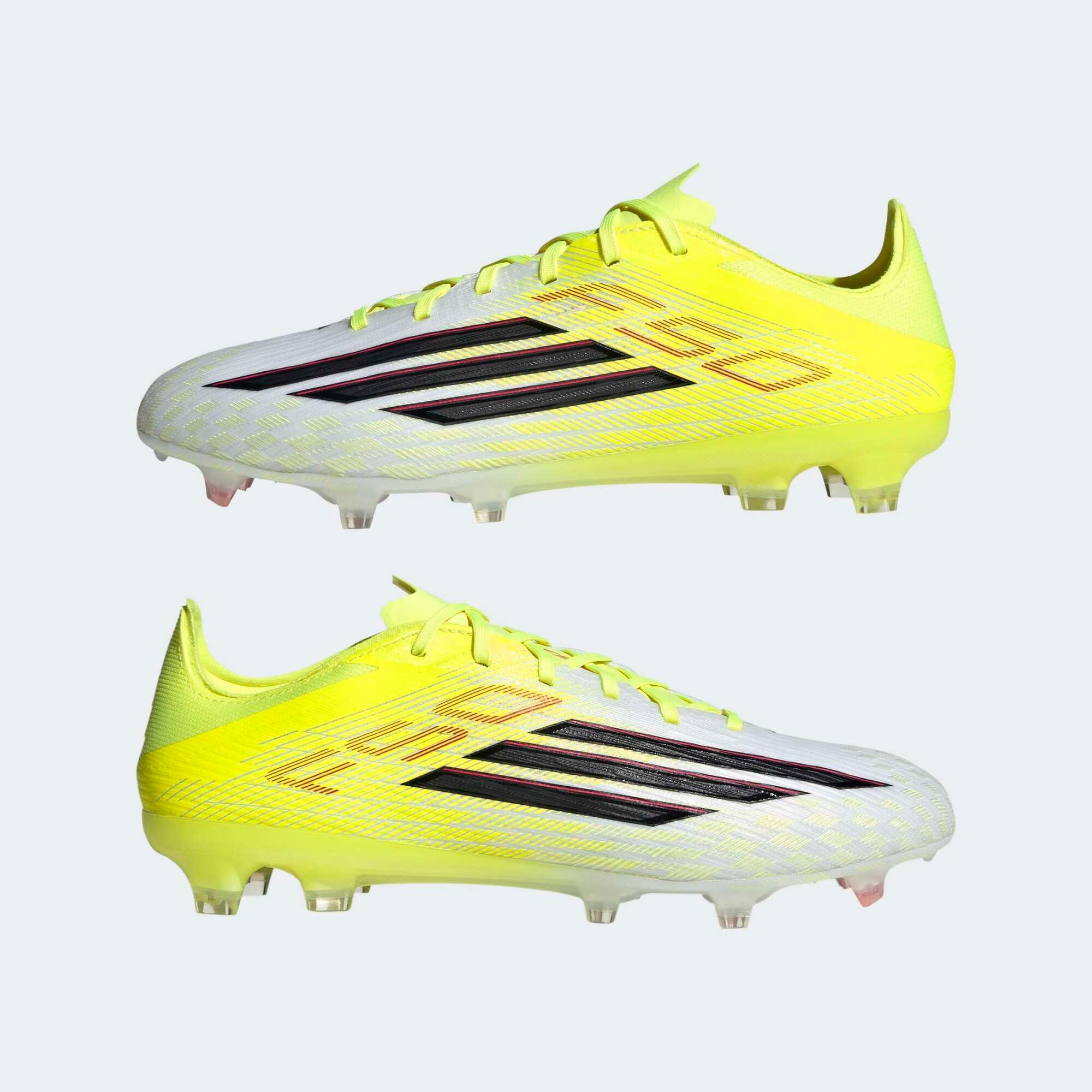 Scarpe calcio adulto F50 PRO FG gialle 4/10