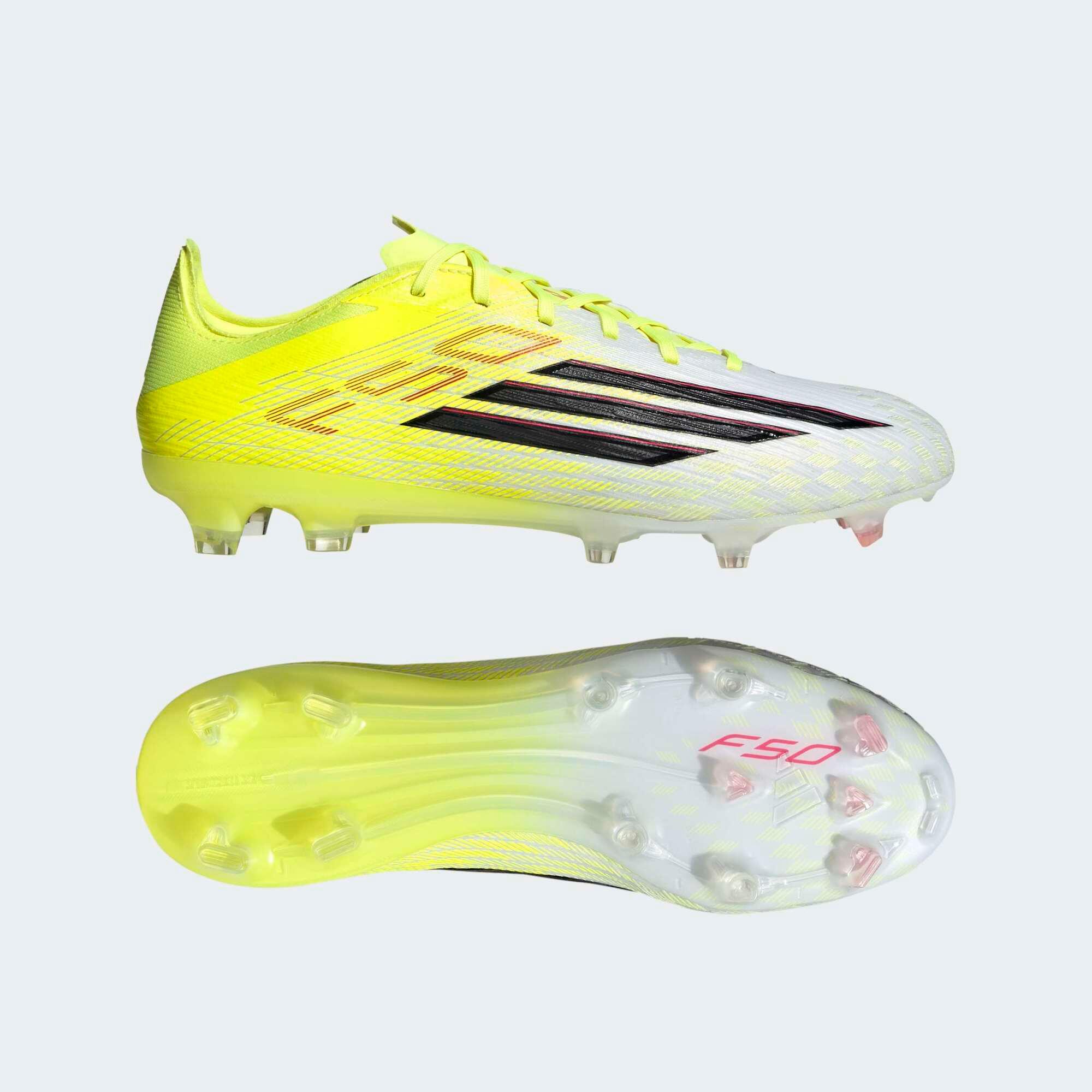 Scarpe calcio adulto F50 PRO FG gialle 3/10