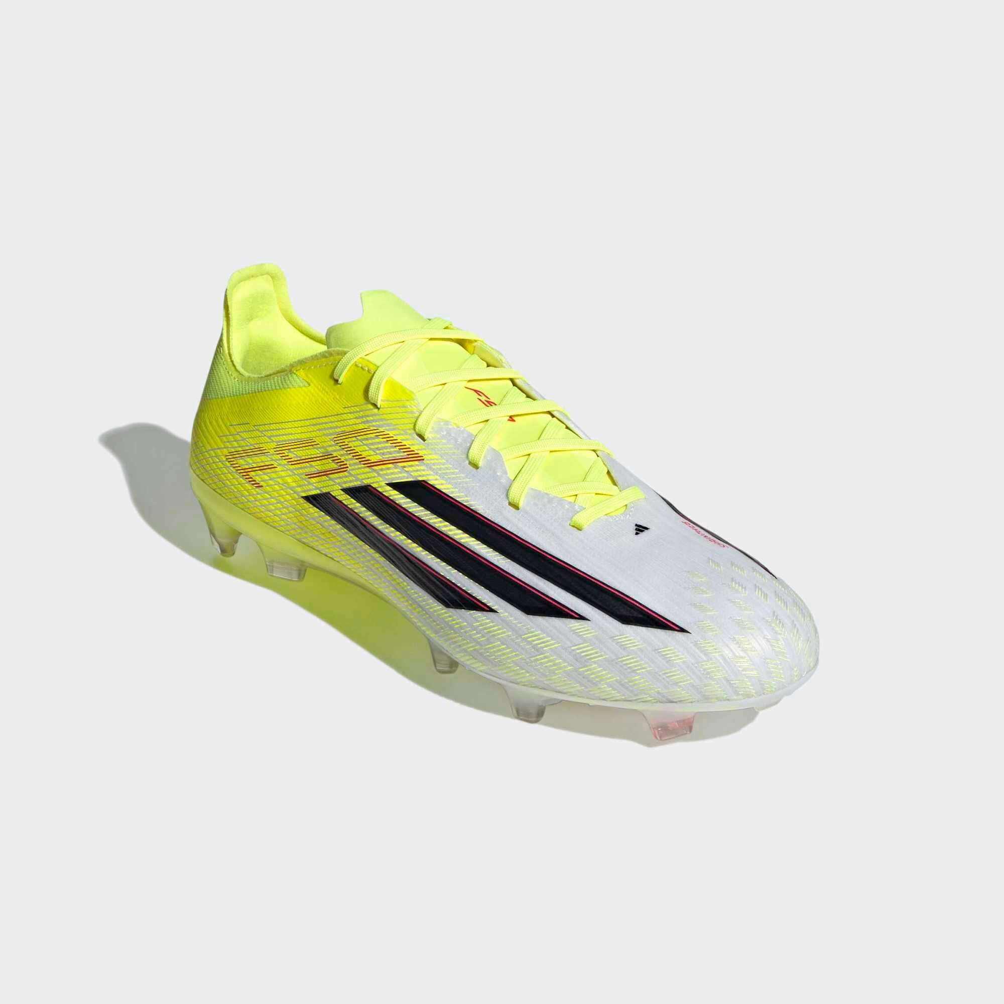 Scarpe calcio adulto F50 PRO FG gialle 5/10
