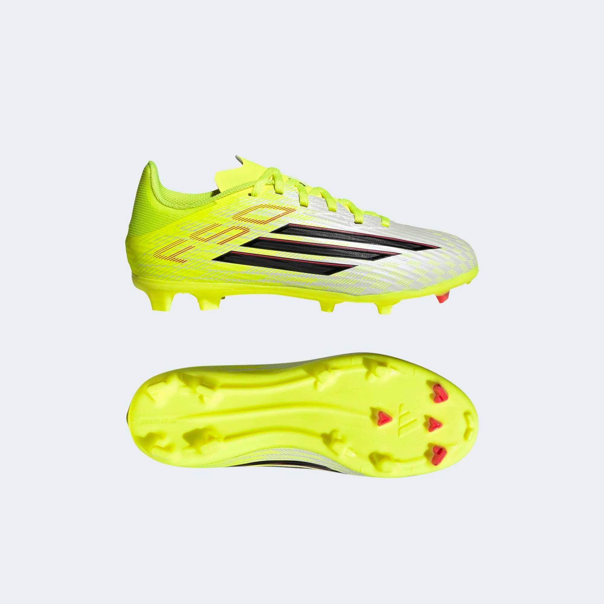 Chuteiras de Futebol Criança F50 League FG/MG Amarelo 3/10