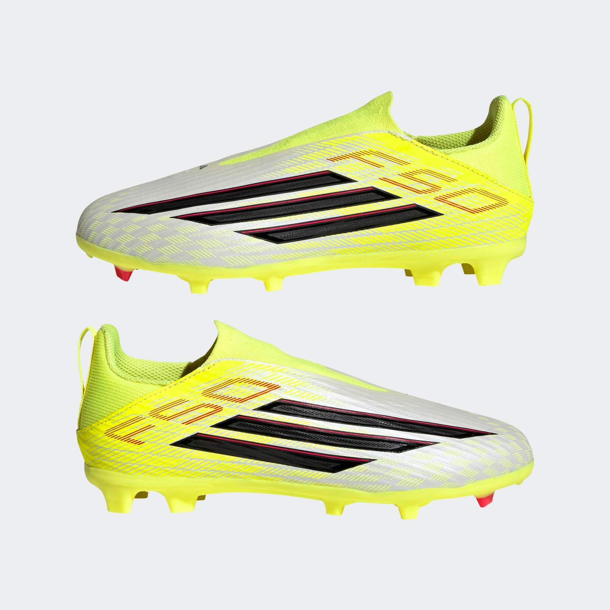 Scarpe bambini F50 LEAGUE LACELESS FG/MG gialle 4/10