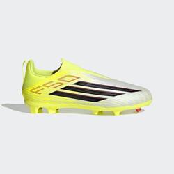 Chaussure F50 League Laceless FG/MG Enfant Jaune