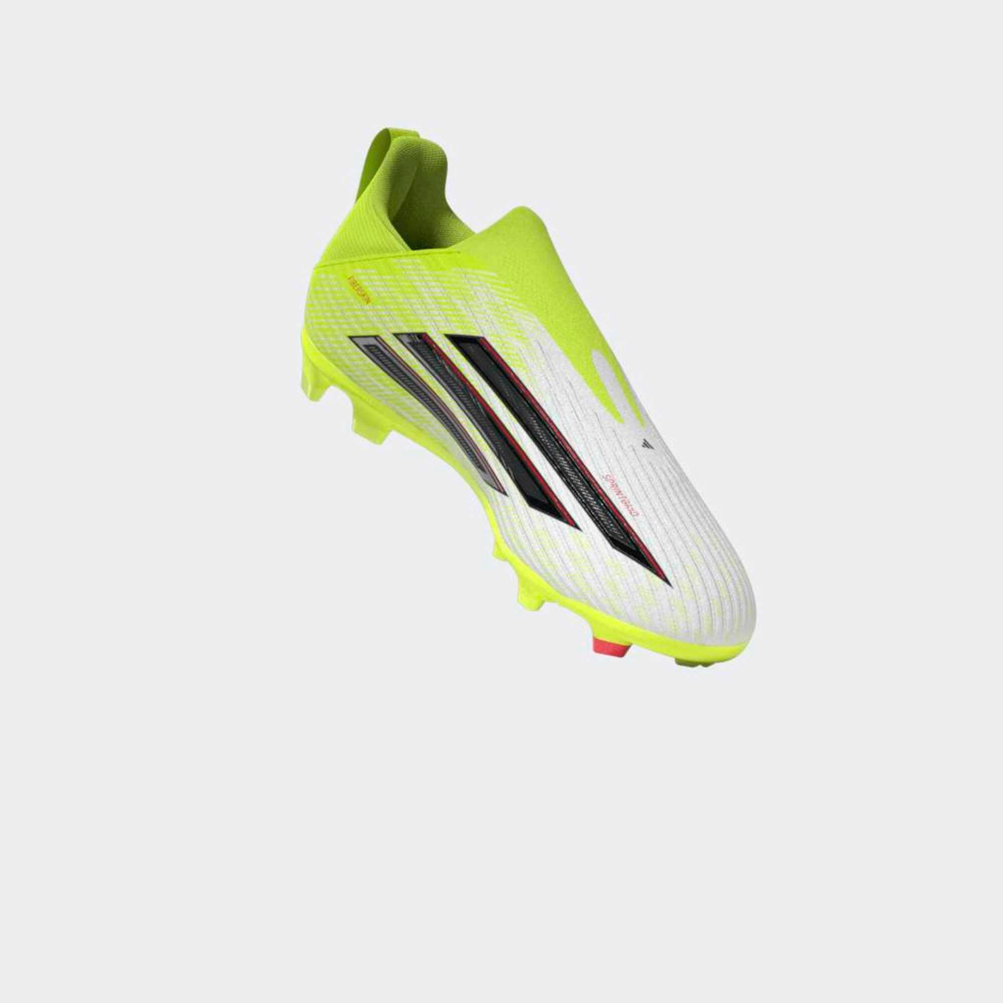 Scarpe calcio bambino F50 LEAGUE LACELESS FG/MG gialle 13/19