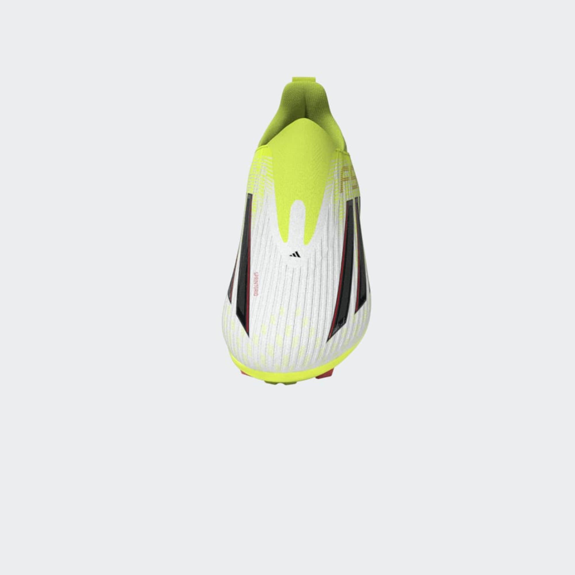 Scarpe calcio bambino F50 LEAGUE LACELESS FG/MG gialle 11/19