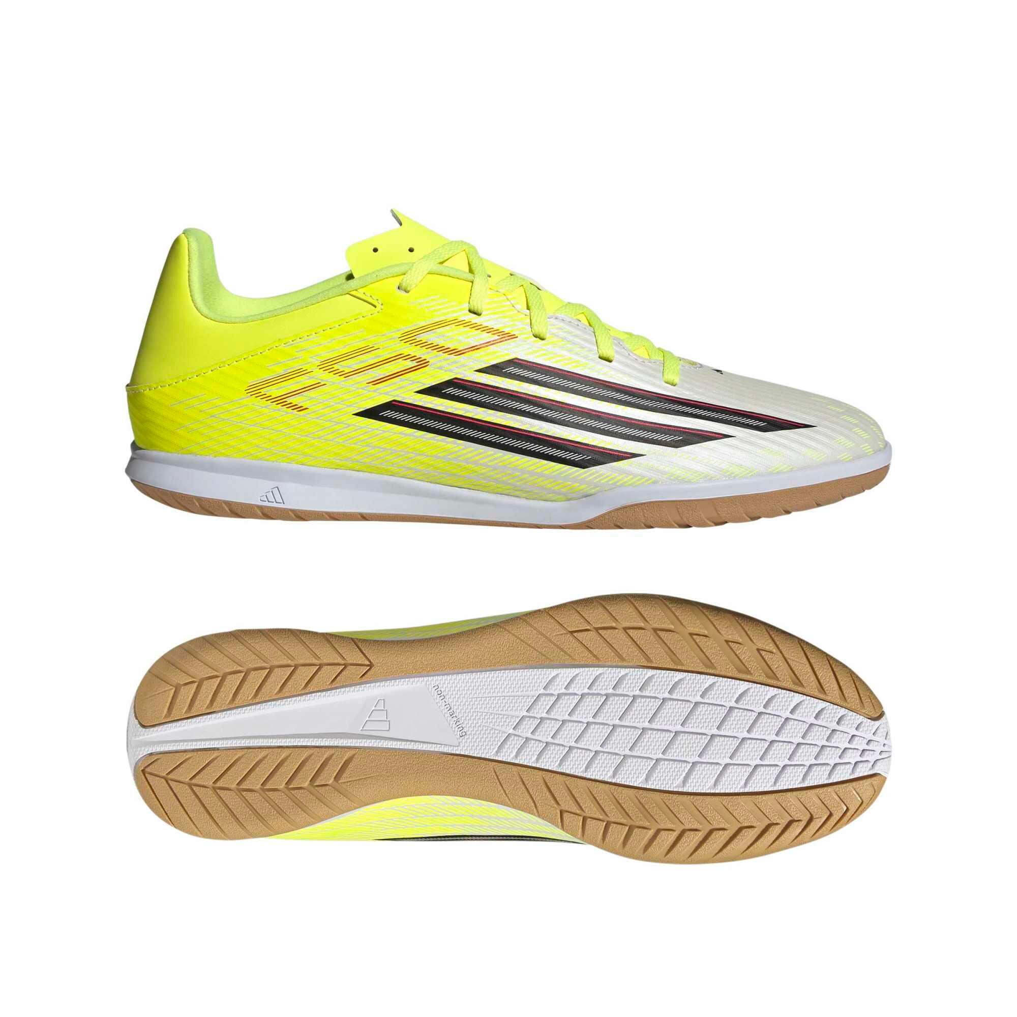 Scarpe futsal adulto F50 CLUB gialle 39/39