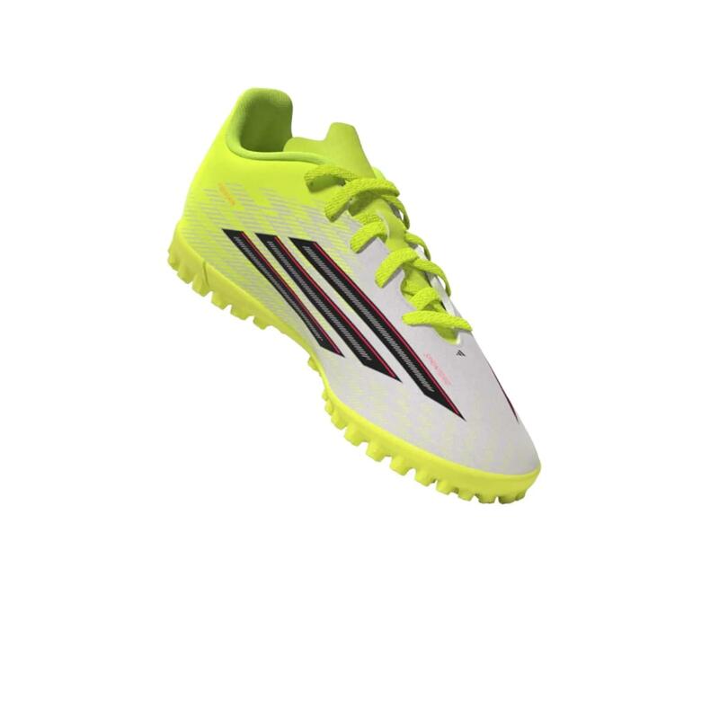 Çocuk Krampon/Halı Saha Ayakkabısı - Beyaz/Sarı - F50 Club Turf