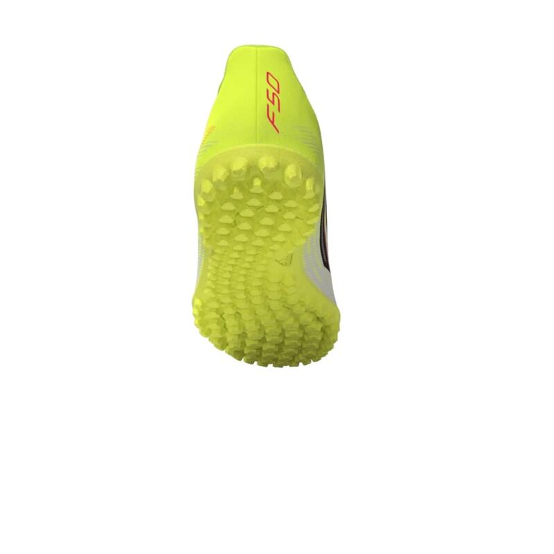 Çocuk Krampon/Halı Saha Ayakkabısı - Beyaz/Sarı - F50 Club Turf