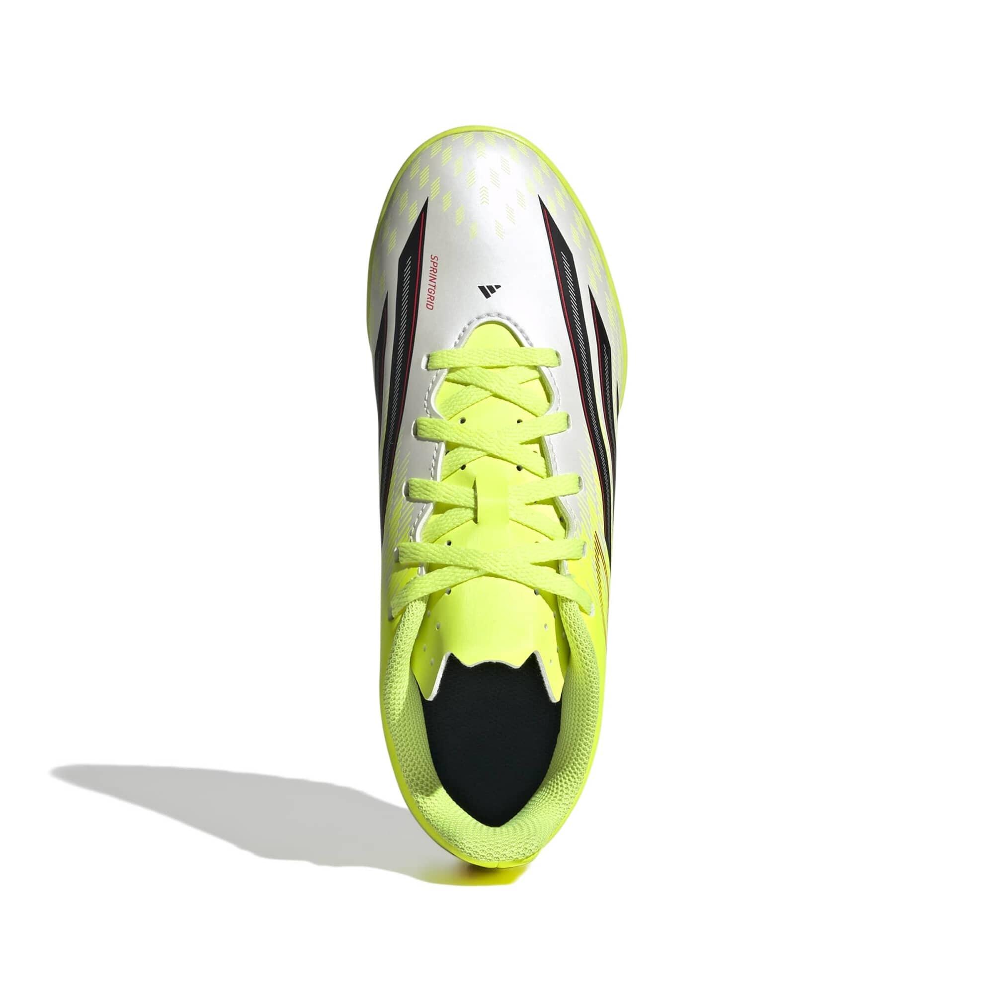 Scarpe calcio bambino F50 CLUB TURF bianco-giallo 39/40