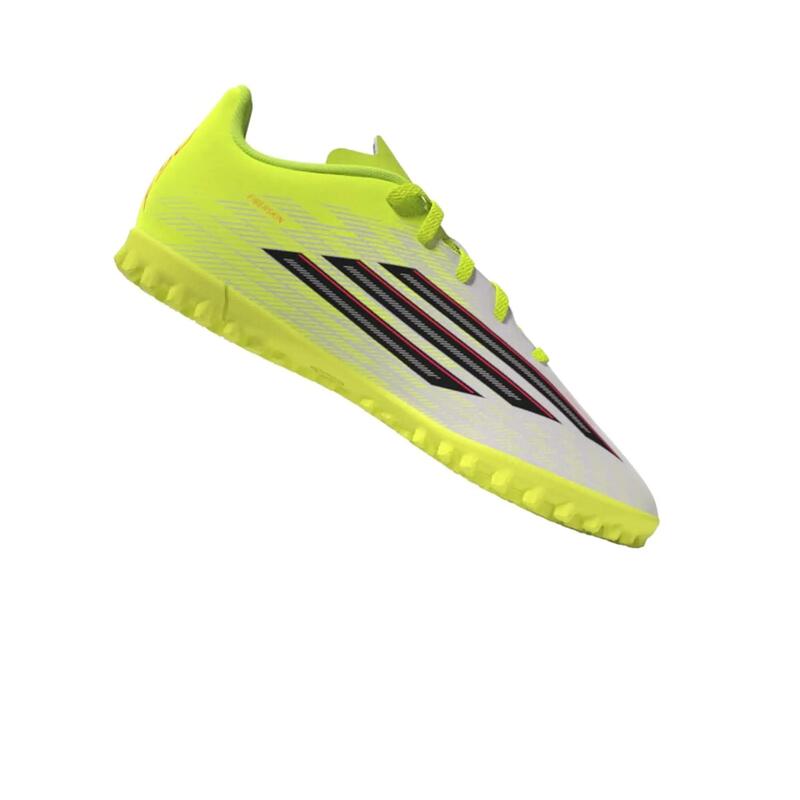 Çocuk Krampon/Halı Saha Ayakkabısı - Beyaz/Sarı - F50 Club Turf