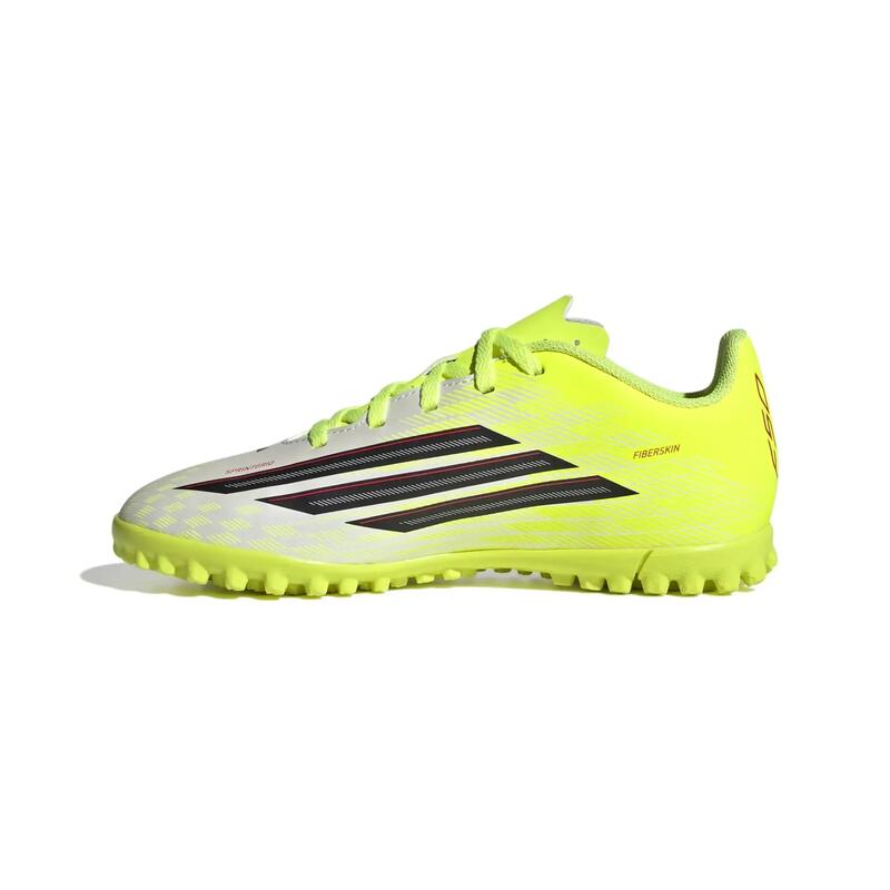Çocuk Krampon/Halı Saha Ayakkabısı - Beyaz/Sarı - F50 Club Turf