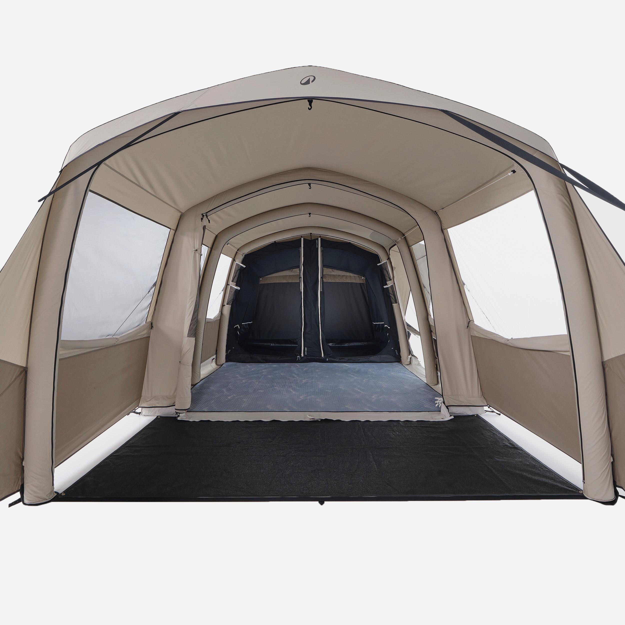Tente de camping gonflable 4 places 2 chambres, Air Seconds 4.2 XXL Polycoton 4/19