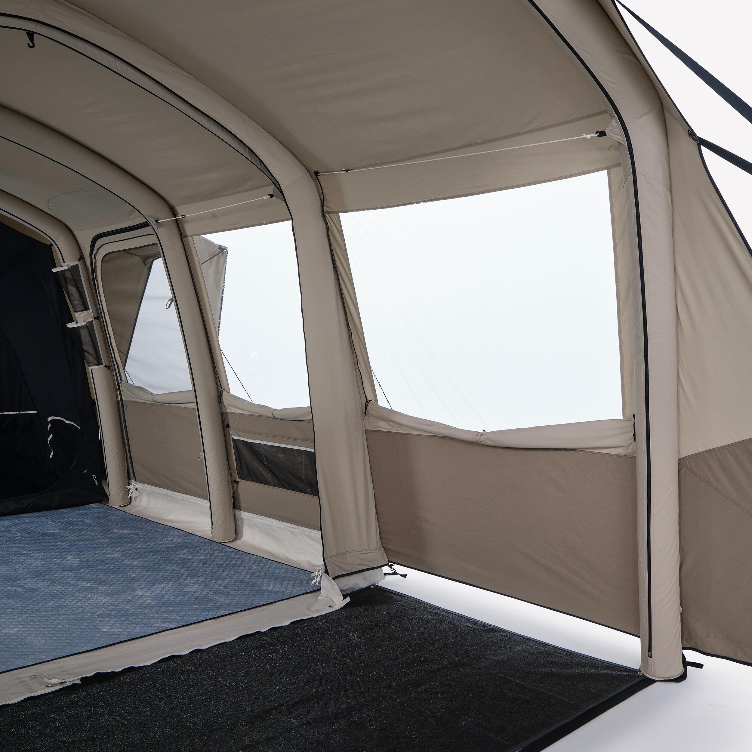 Tente de camping gonflable 4 places 2 chambres, Air Seconds 4.2 XXL Polycoton 11/19