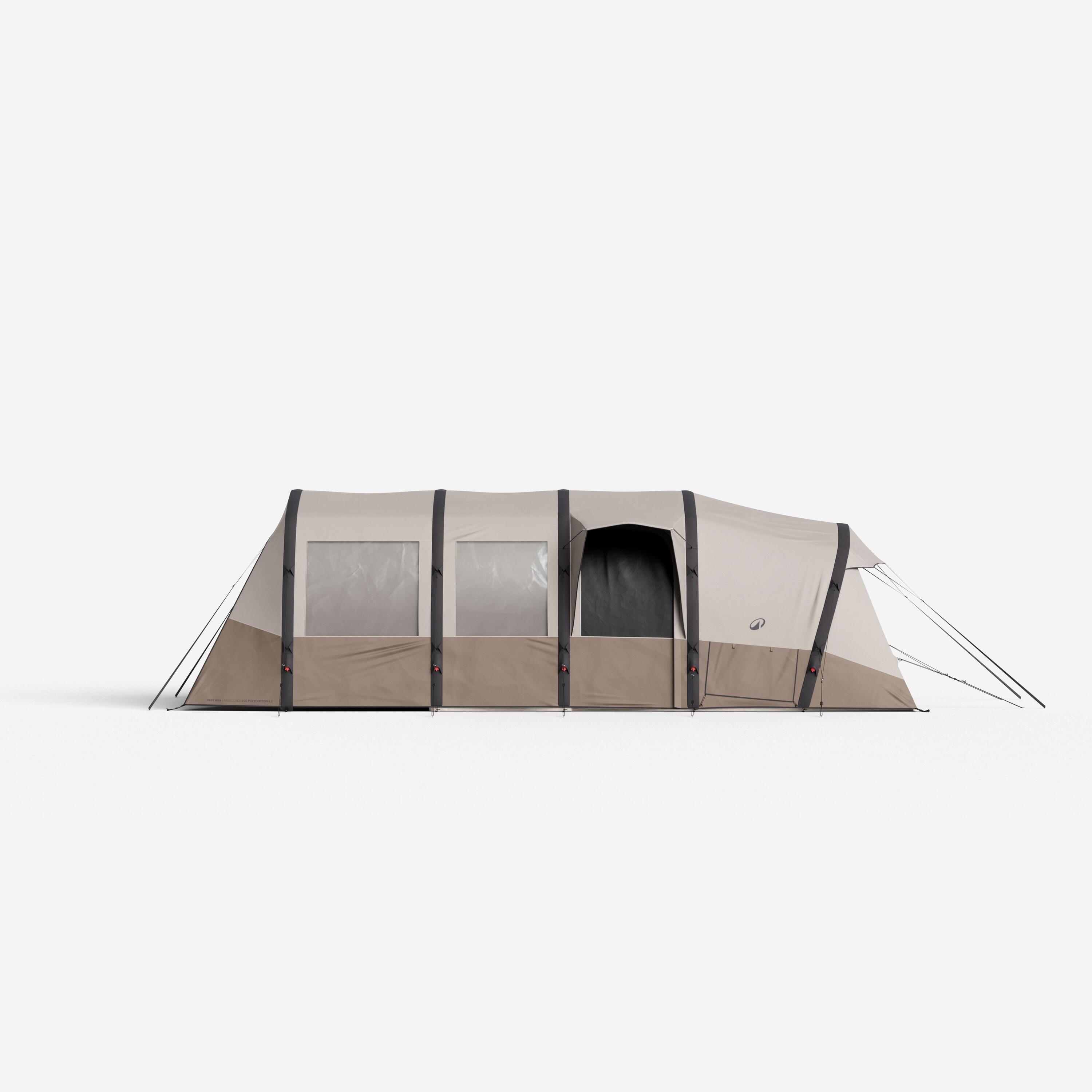 Tente de camping gonflable 4 places 2 chambres, Air Seconds 4.2 XXL Polycoton 7/19