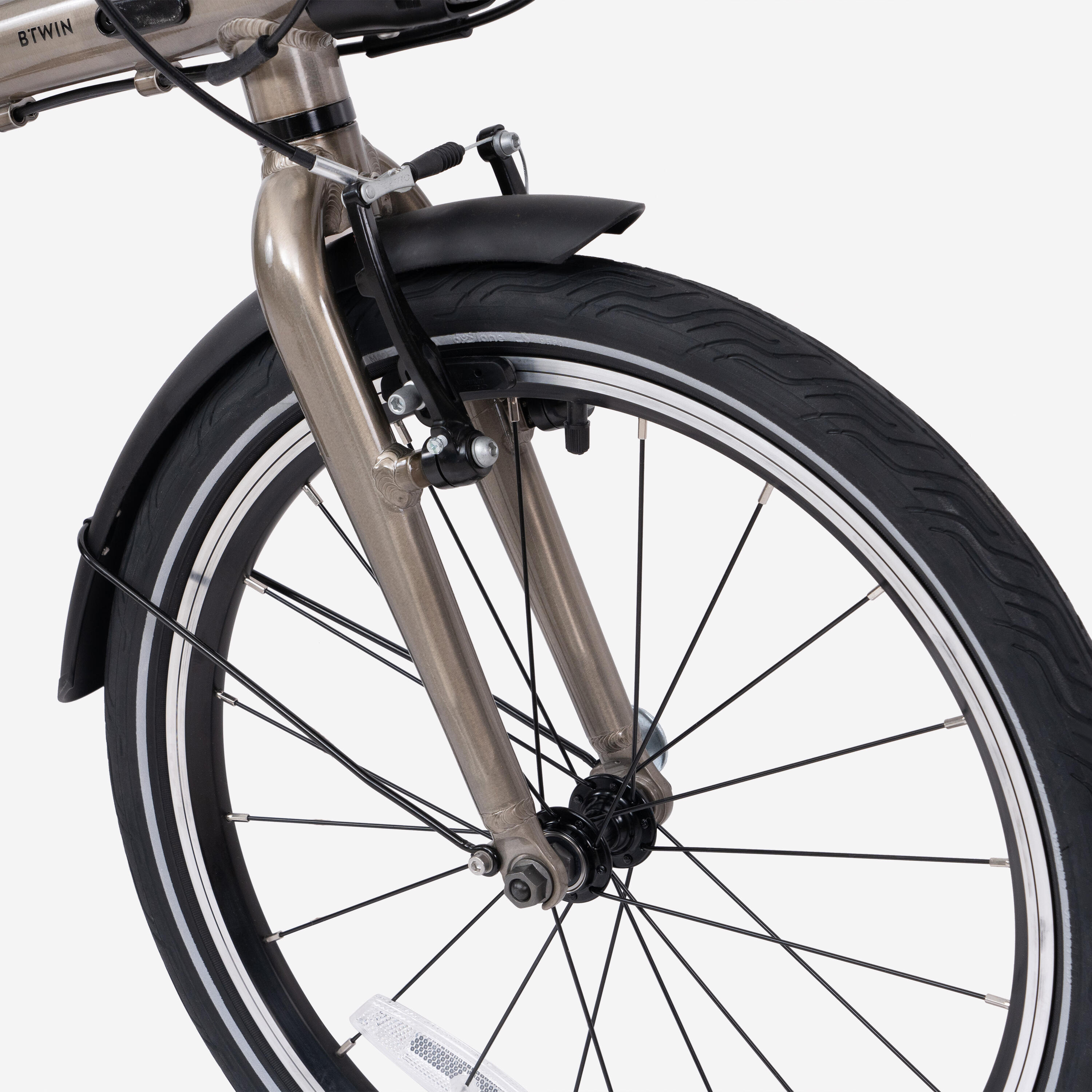 Folding Bike Fold 560 20 Inch 9 Speed - Beige