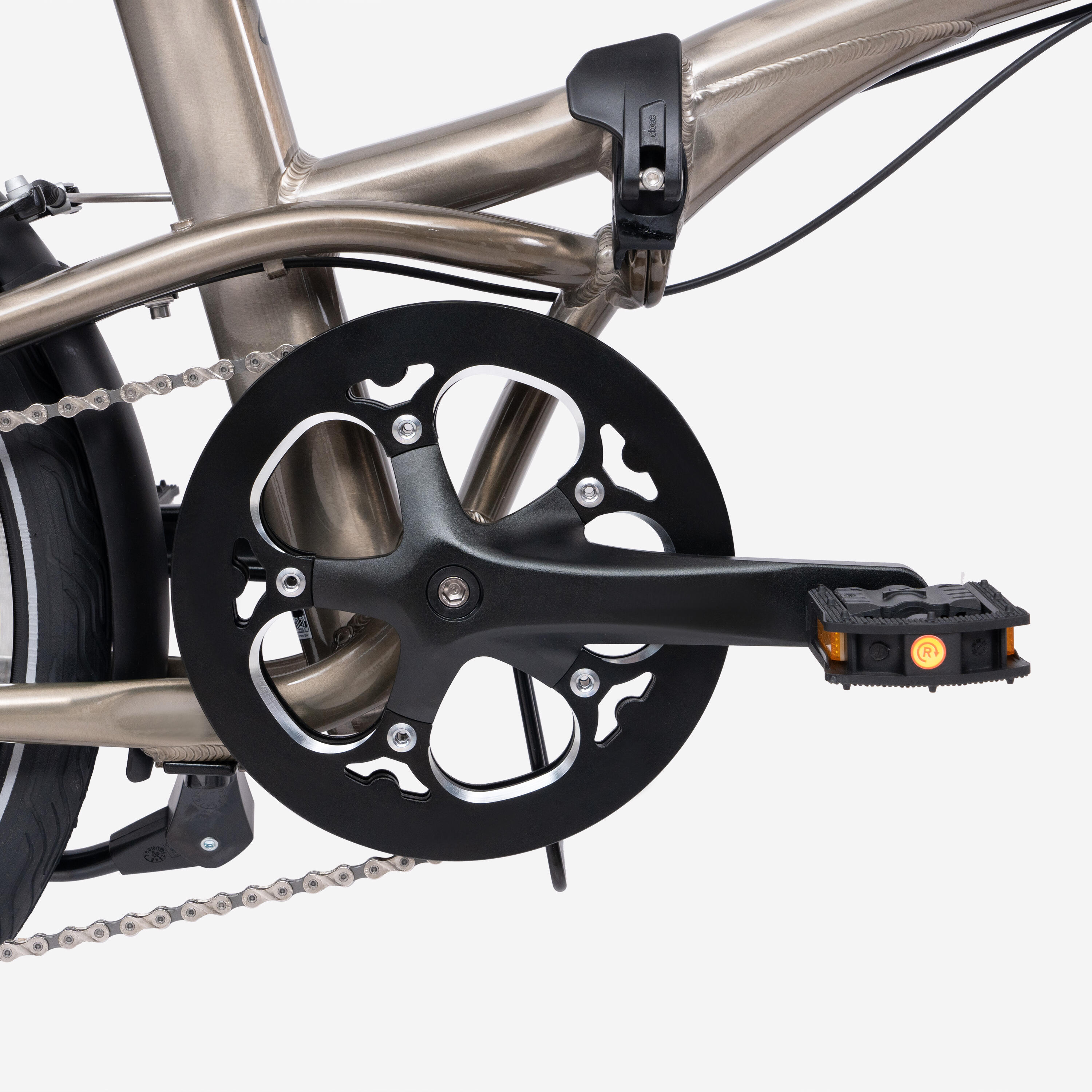 Folding Bike Fold 560 20 Inch 9 Speed - Beige