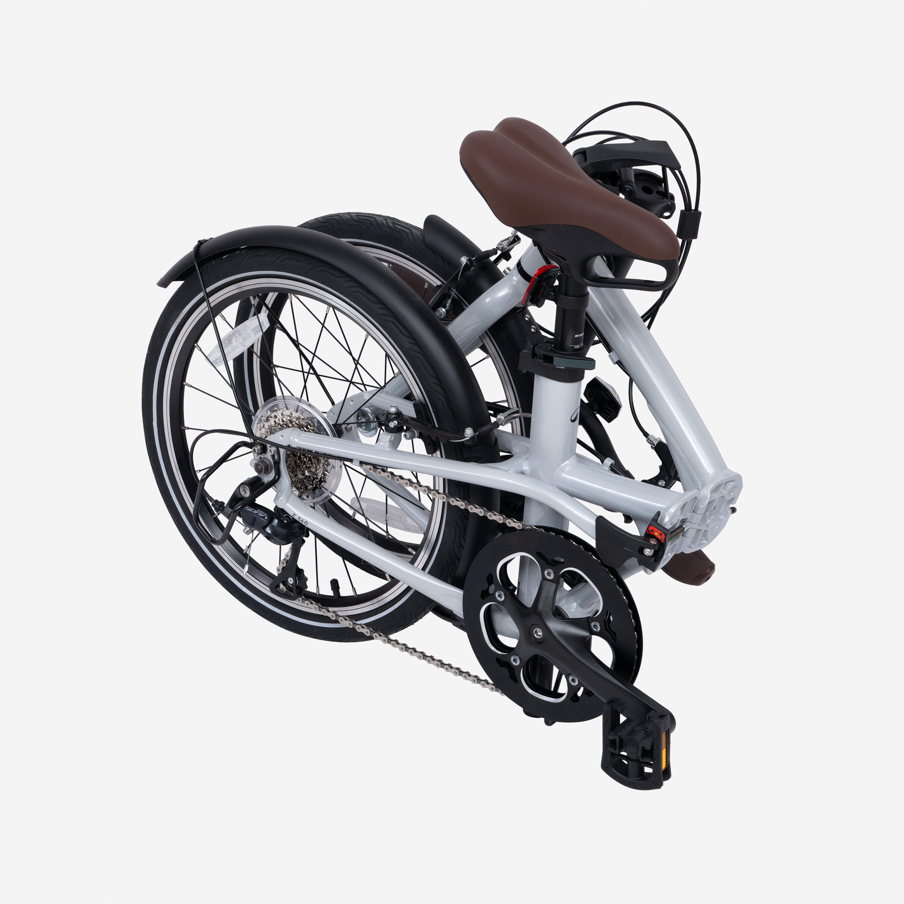 Folding Bike Fold 560 20 Inch 9 Speed - Grey