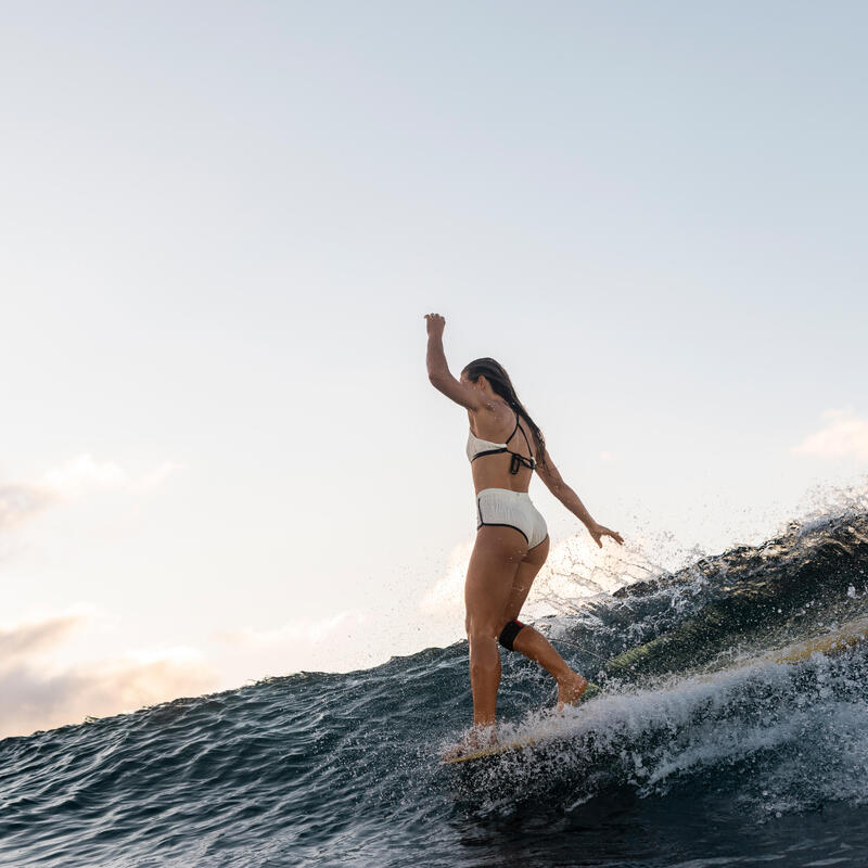 Bustieră de baie surf Katy Bonbon Alb Damă