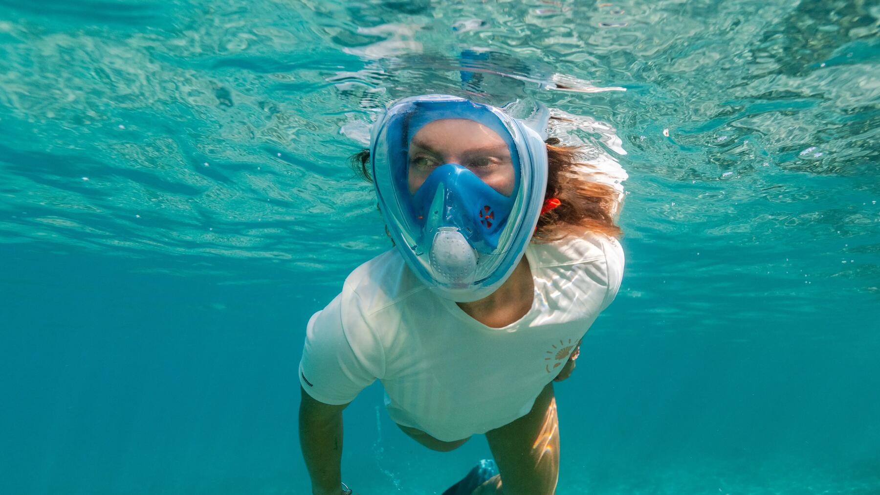 Nuestros consejos para elegir la talla correcta de la máscara de snorkel Easybreath | Decathlon