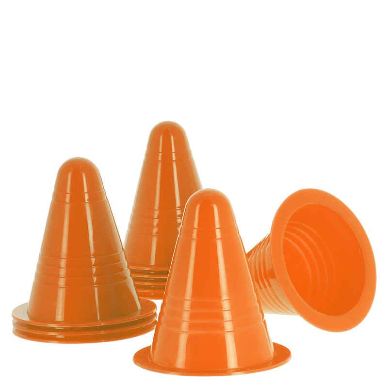 Pack of 10 inline skating slalom cones Orange / Green / Blue / Pink