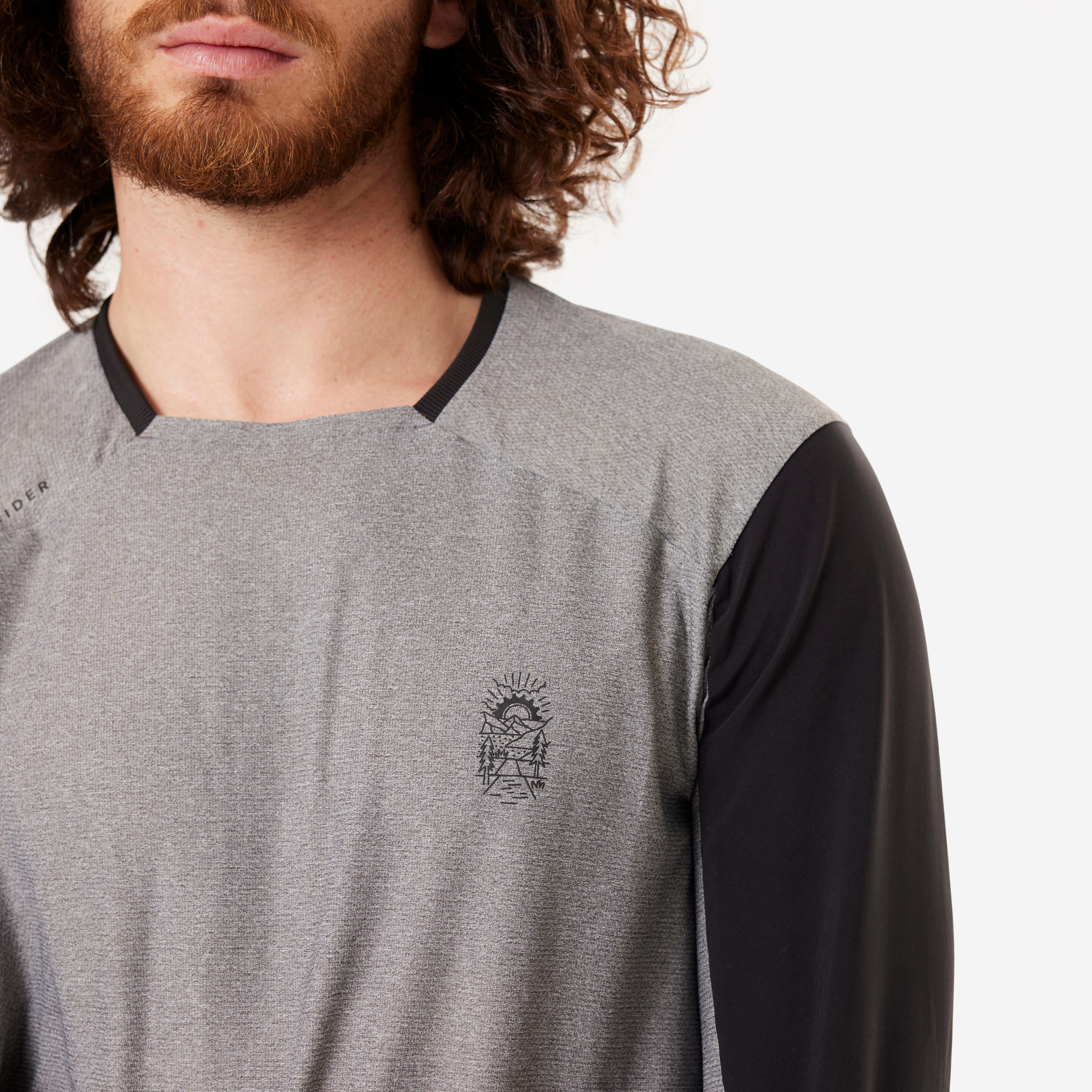 Men’s Long-Sleeved Mountain Bike Jersey – Expl 100