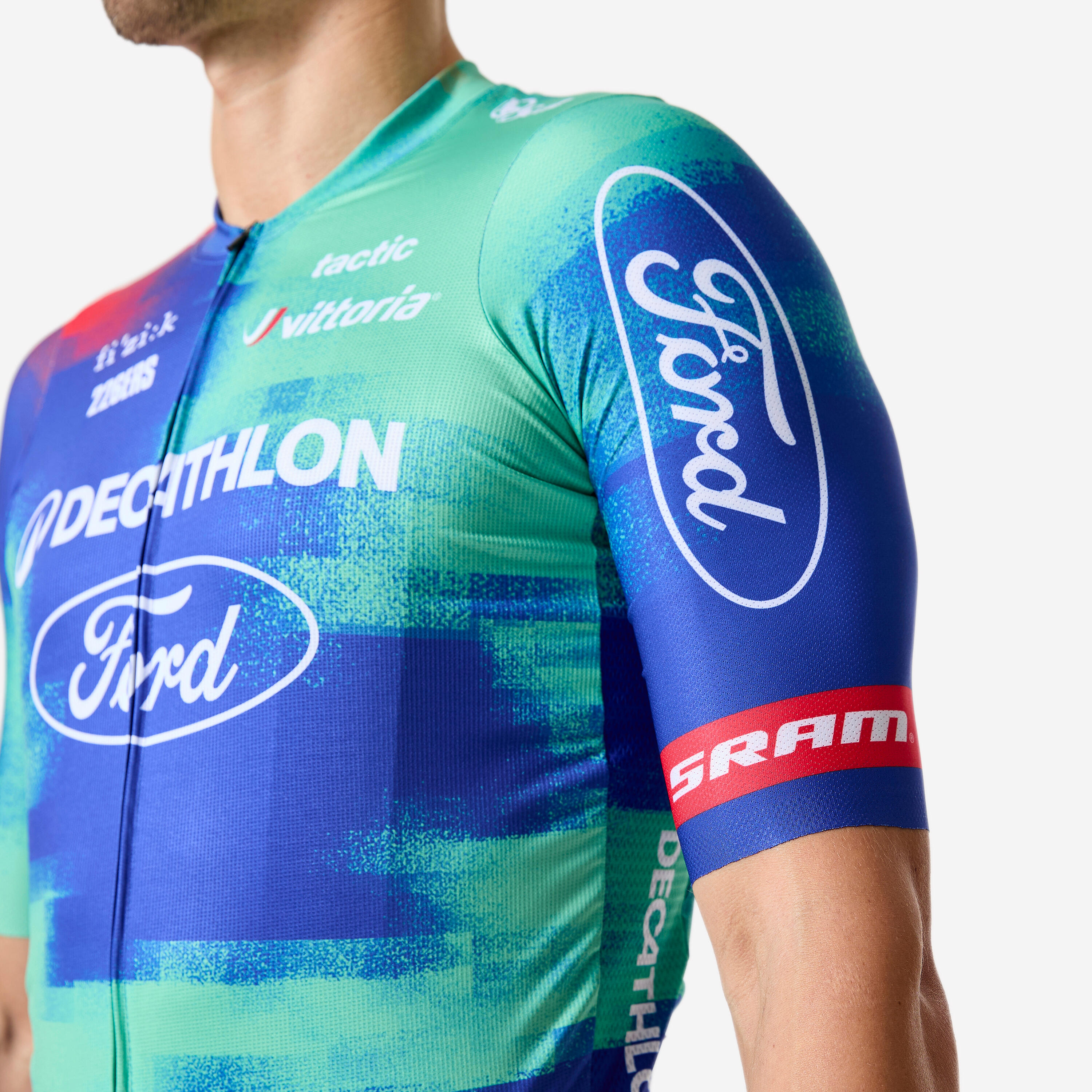 Camisola de Ciclismo Réplica Decathlon Ford Racing Team edition 2026 3/7