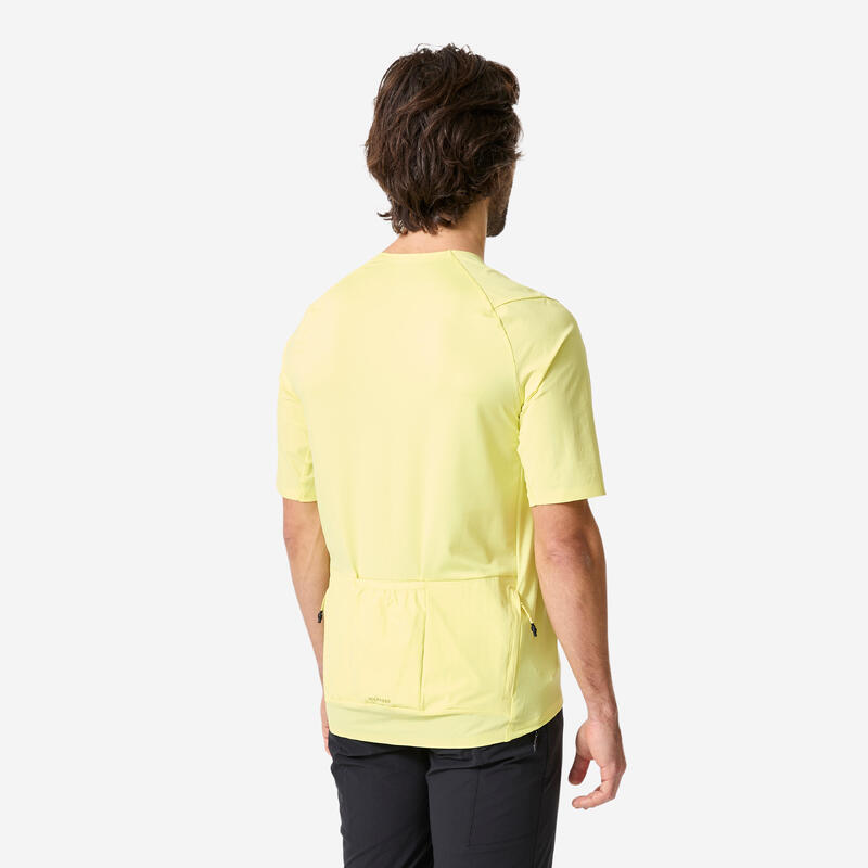 Tricou respirant MTB cargo 500 Galben Bărbați