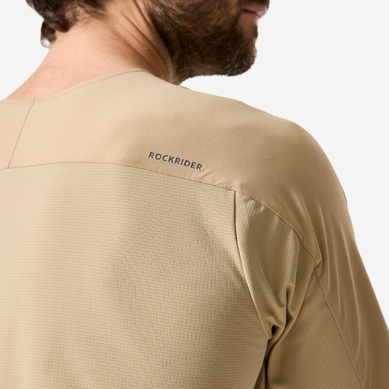 Tricou respirant MTB 500 Bej Bărbați