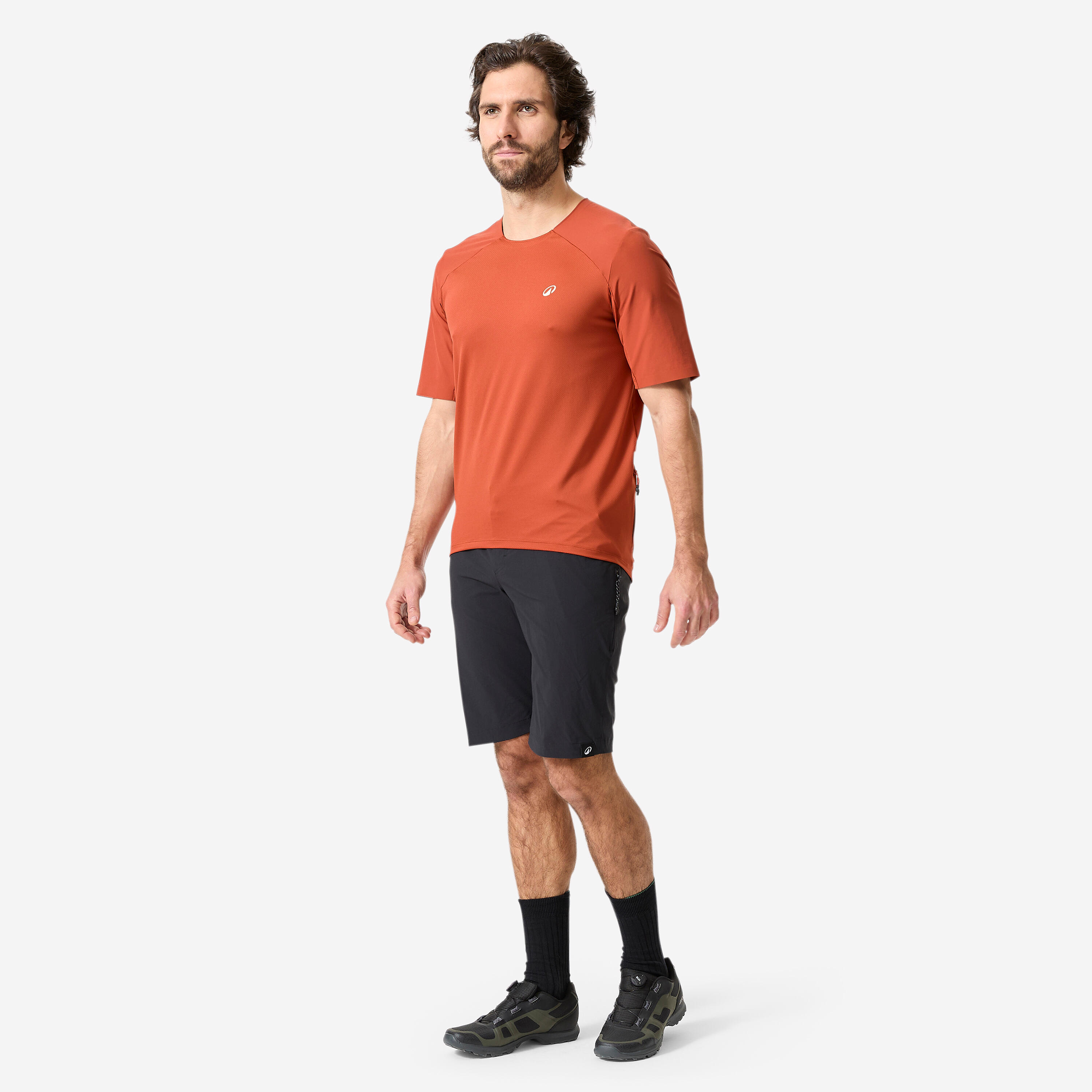 Maillot de vélo de montagne à manches courtes respirant homme, 500 7/8