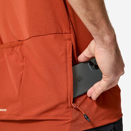 Джерсі чоловіче 500 з короткими рукавами коричневе