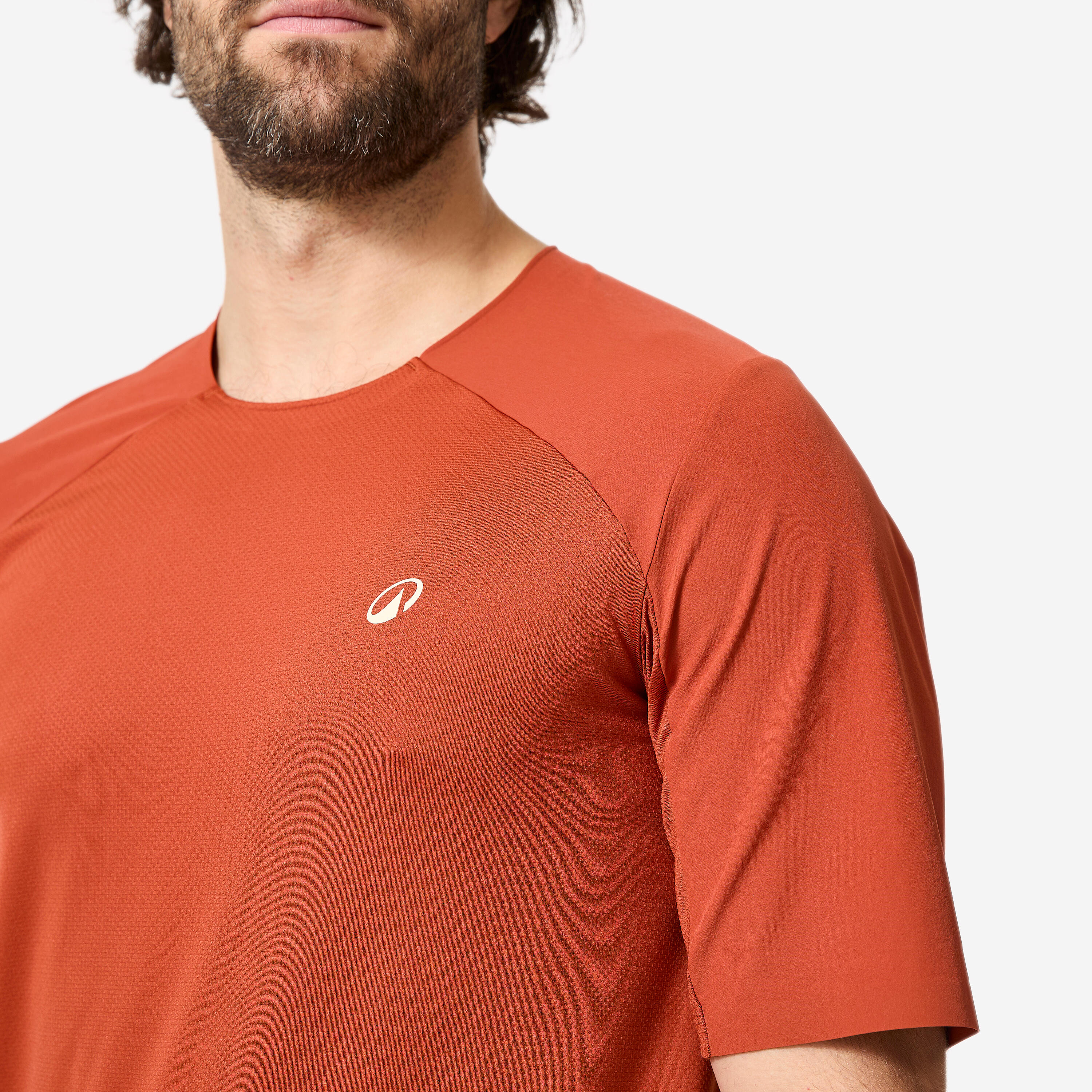 Maillot de vélo de montagne à manches courtes respirant homme, 500 5/8