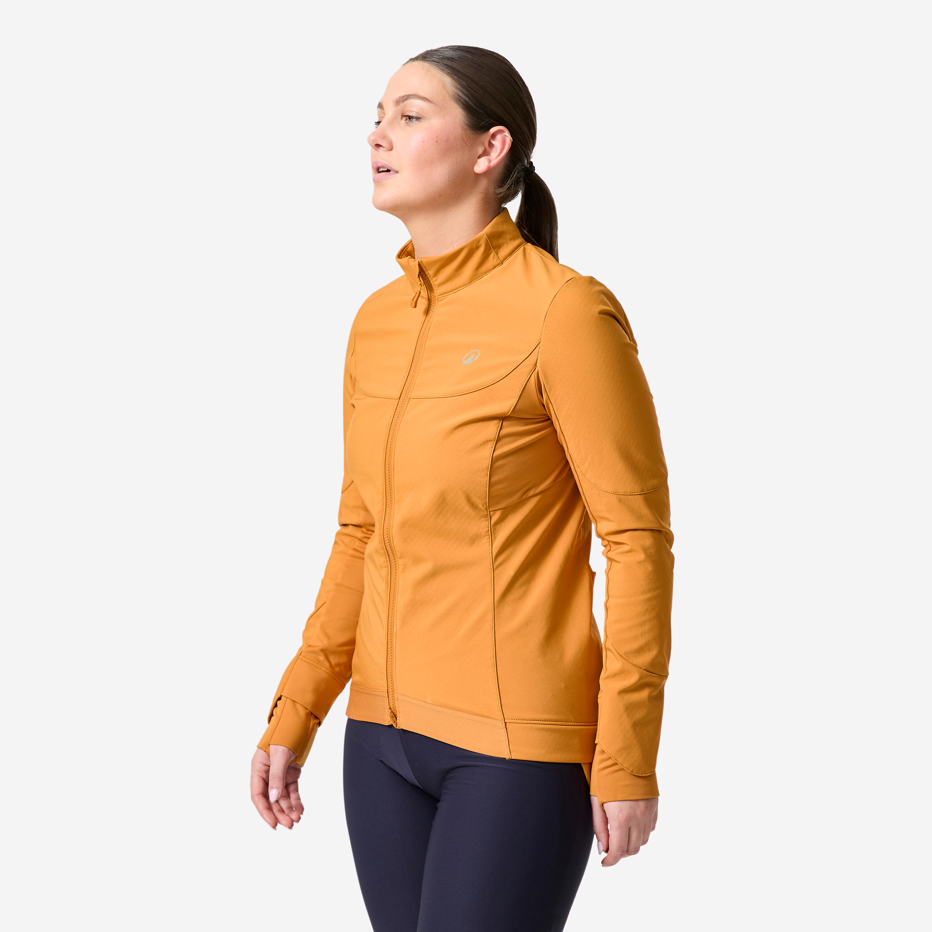 Fahrrad Winterjacke MTB Damen braun  13/24