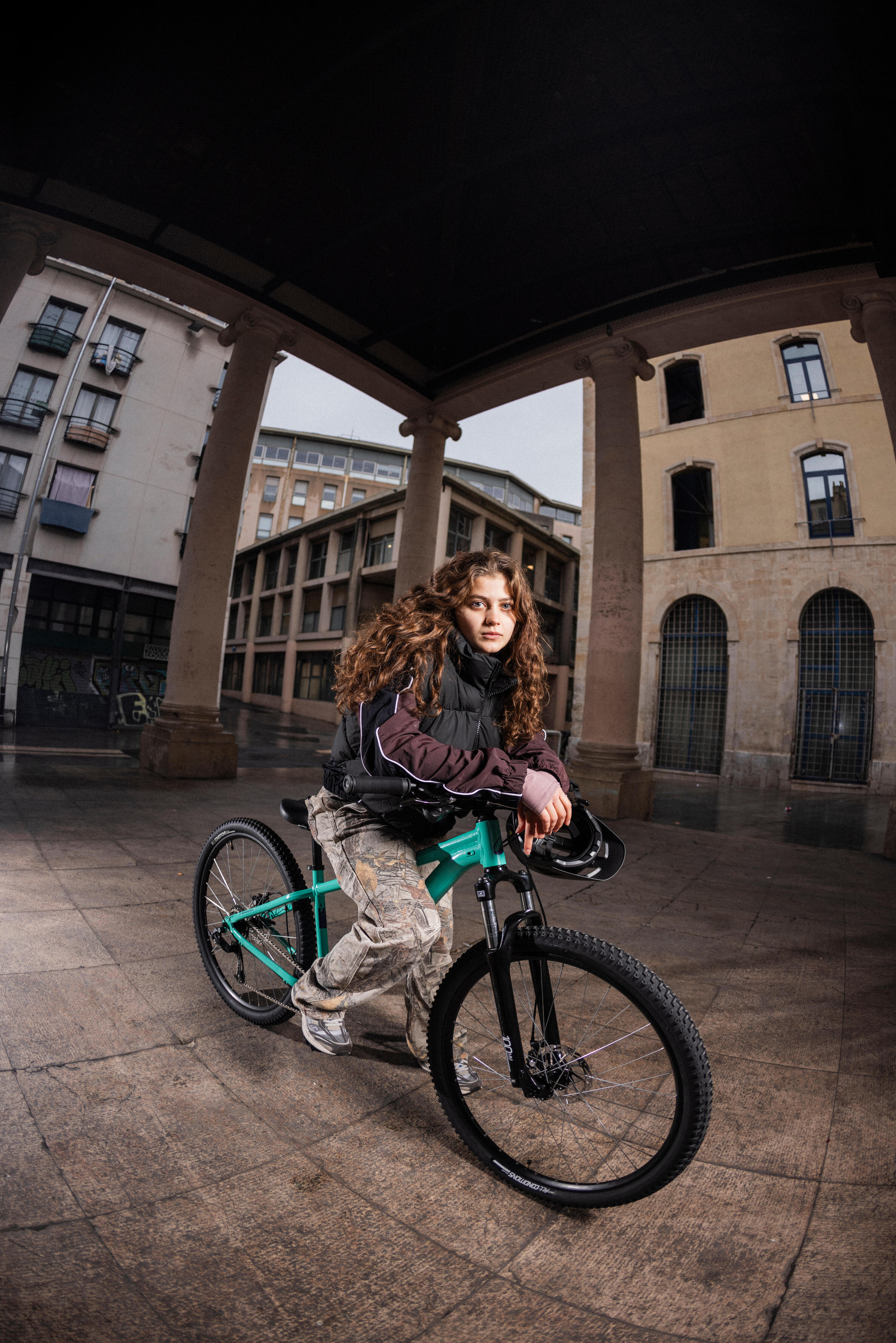 Bicicleta de montaña 29" Expl 100 verde suspensión delantera cuadro aluminio 19/20