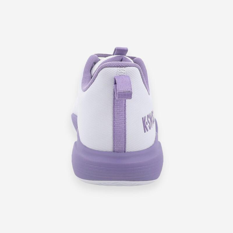Încălțăminte de tenis pe zgură, Ultrashot Light alb mov damă