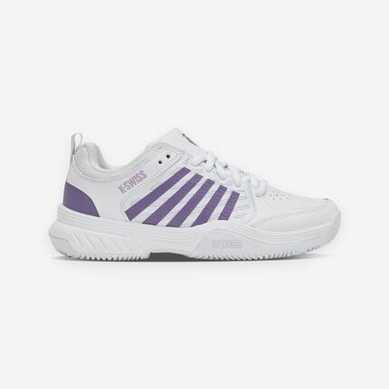Chaussures de tennis terre battue femme, Court Express 2 blanc violet