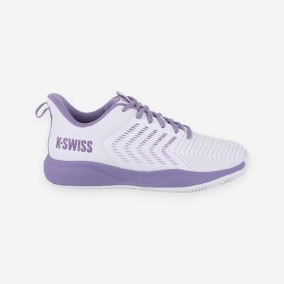 Tennisschoenen ultrashot light dames gravel wit/paars