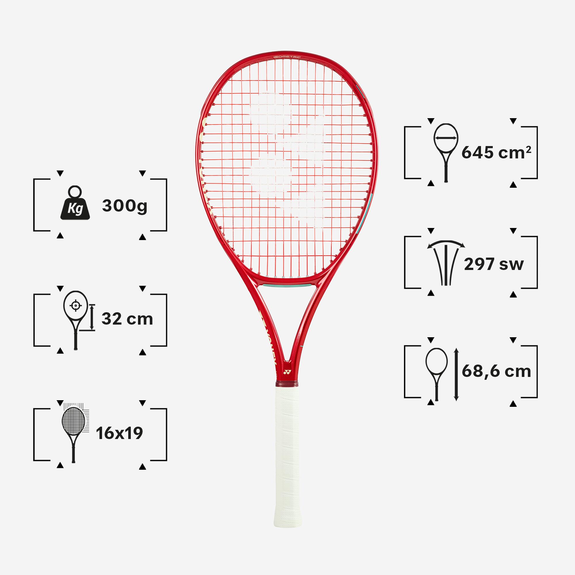 Rakieta tenisowa Yonex Vcore 100 czerwona 300 g 6/6
