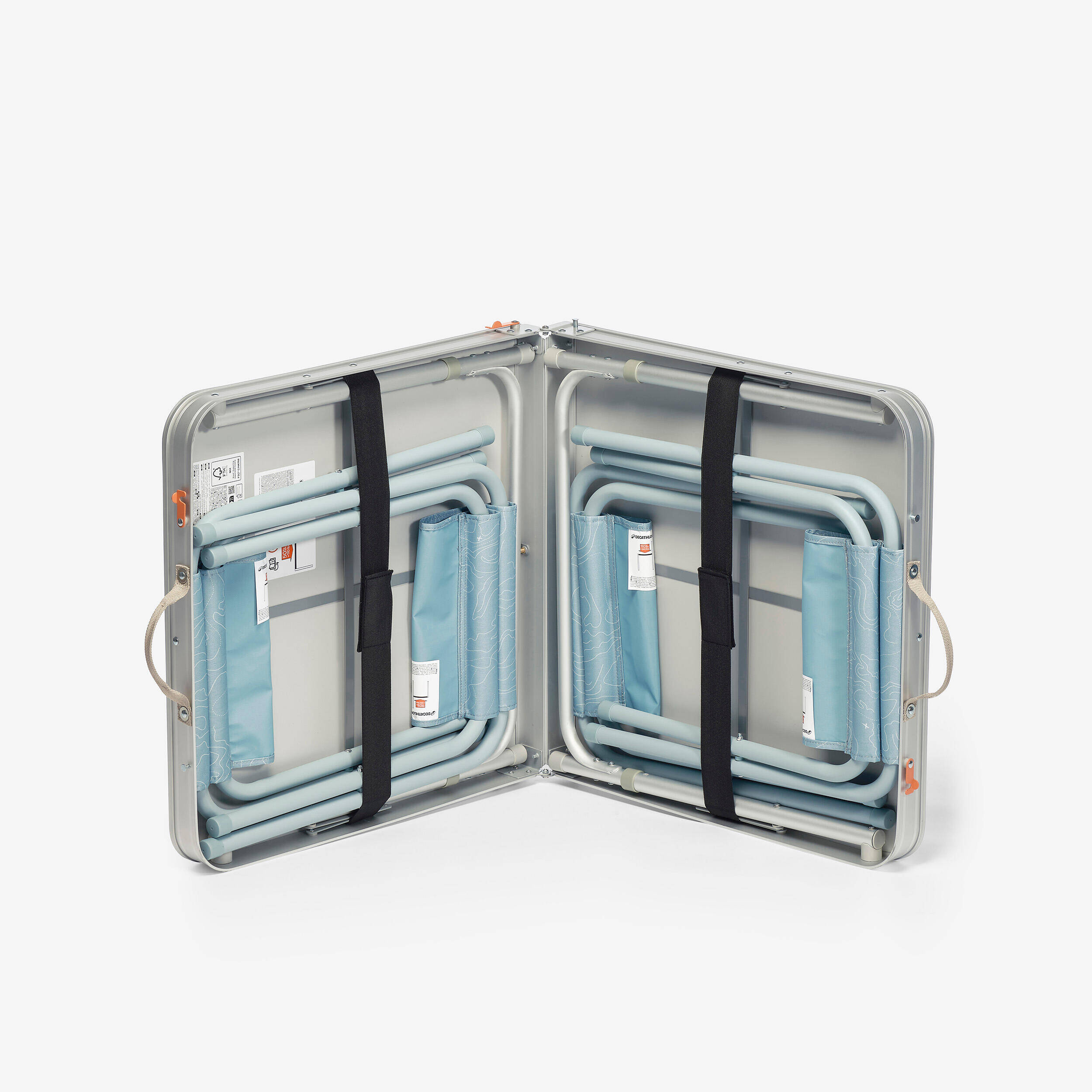 Camping Table Foldable with 4 Stools for 4 to 6 People - Green -  3