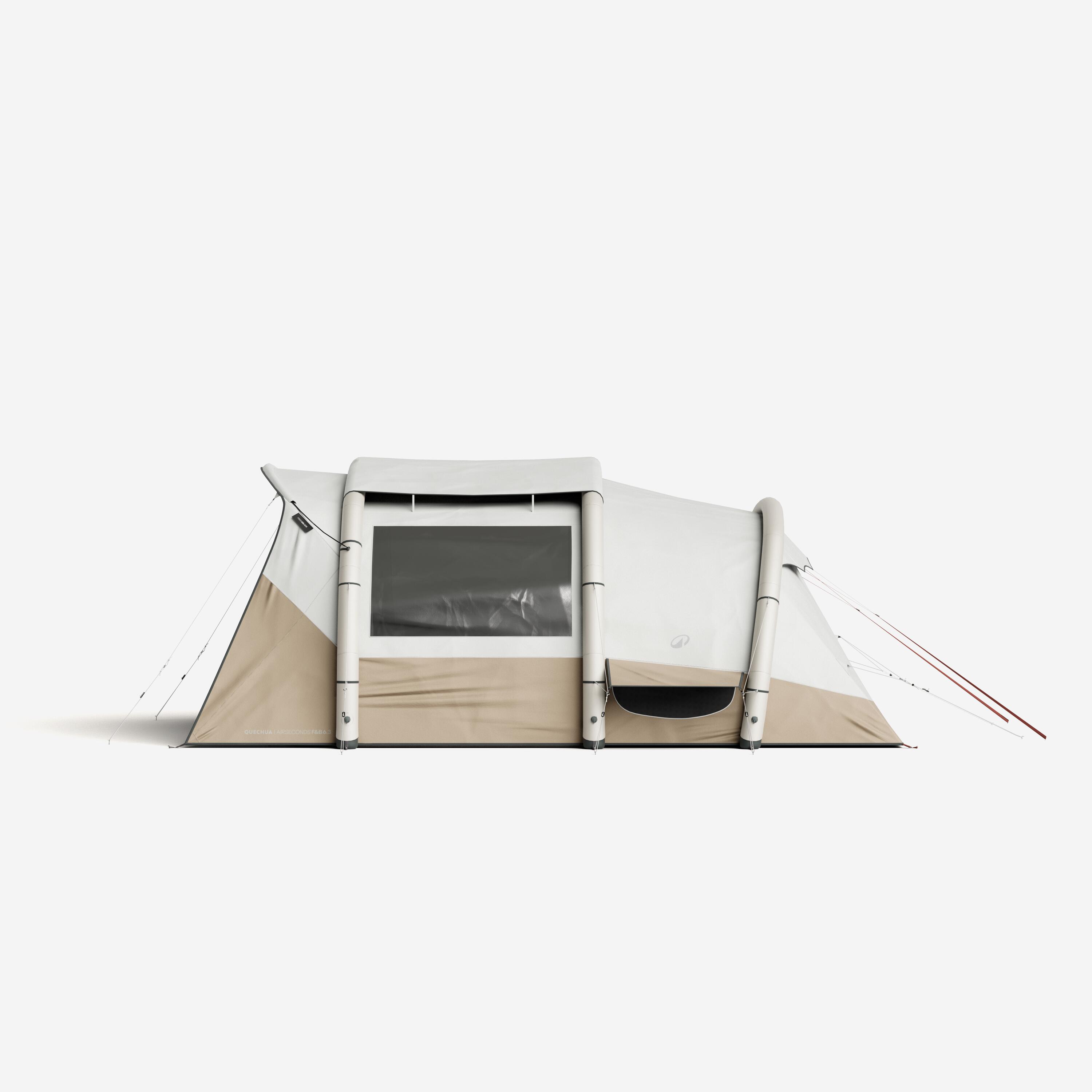 Tente de camping gonflable 6 places 3 chambres,  Fresh & Black, Air Seconds 6.3 6/19