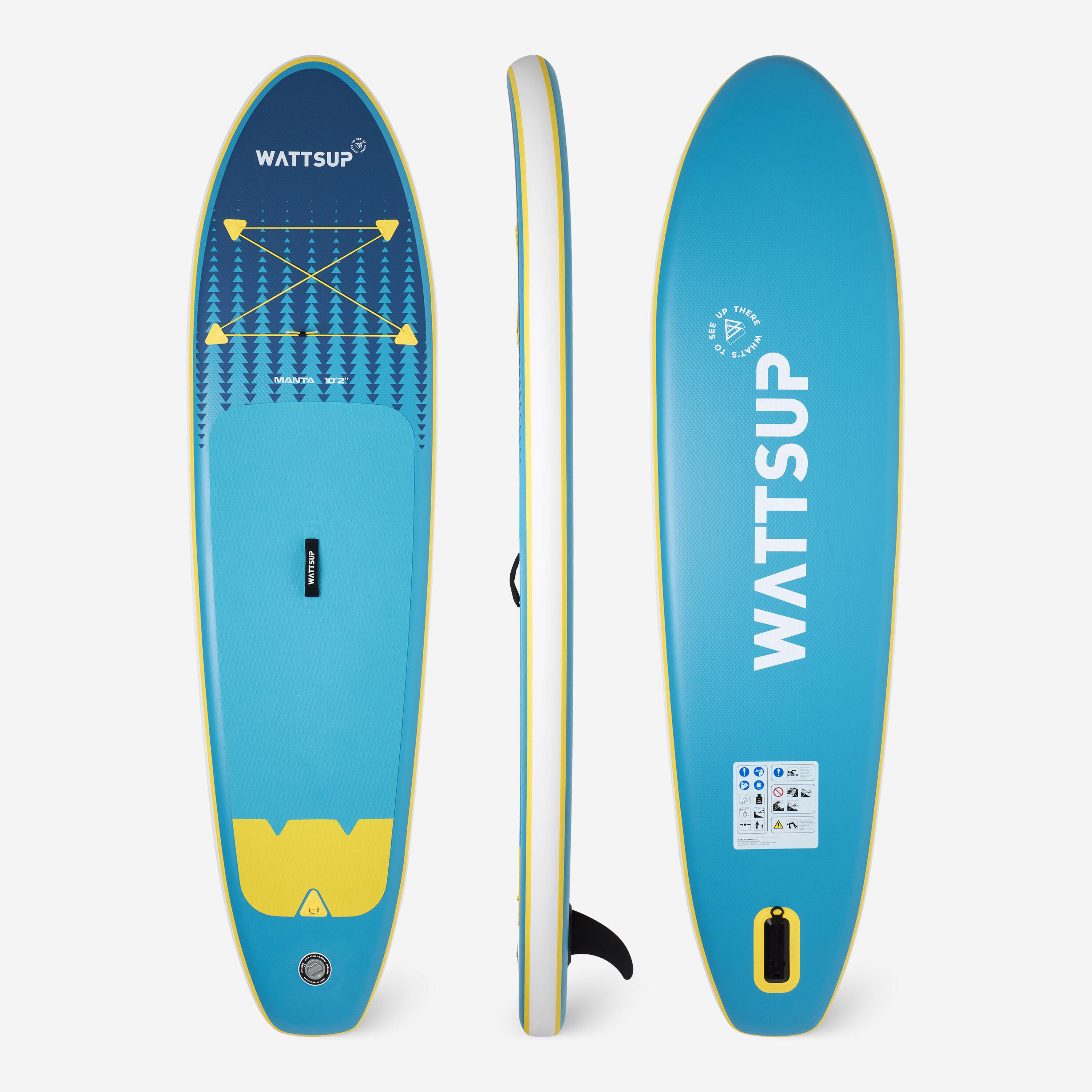 Pack Manta Standup-Paddle 10'2, 1 Person (max 100 kg) 3/18