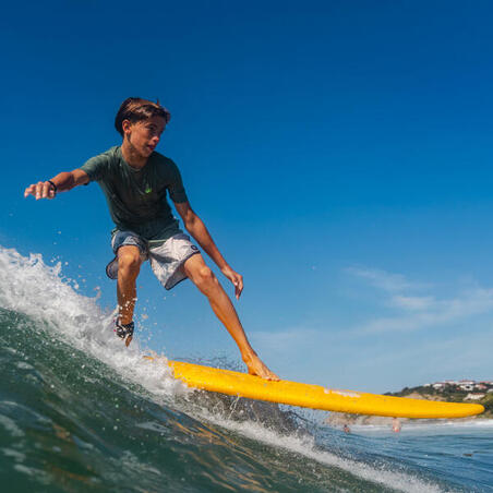 Футболка дитяча 100 для серфінгу з УФ-захистом хакі