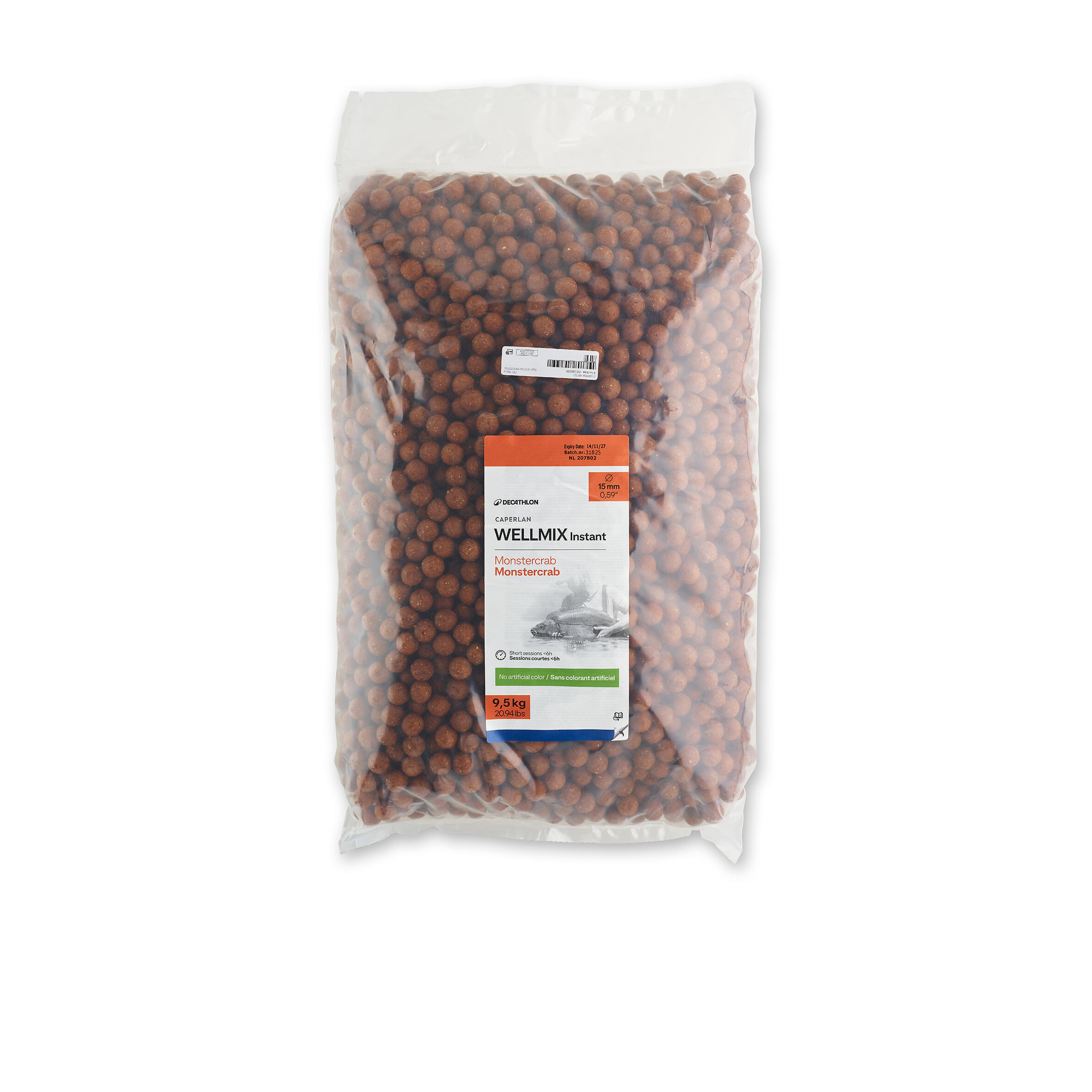 CAPERLAN Boilies na lov kapra Wellmix Instant 15 mm/9,5 kg Monstercrab
