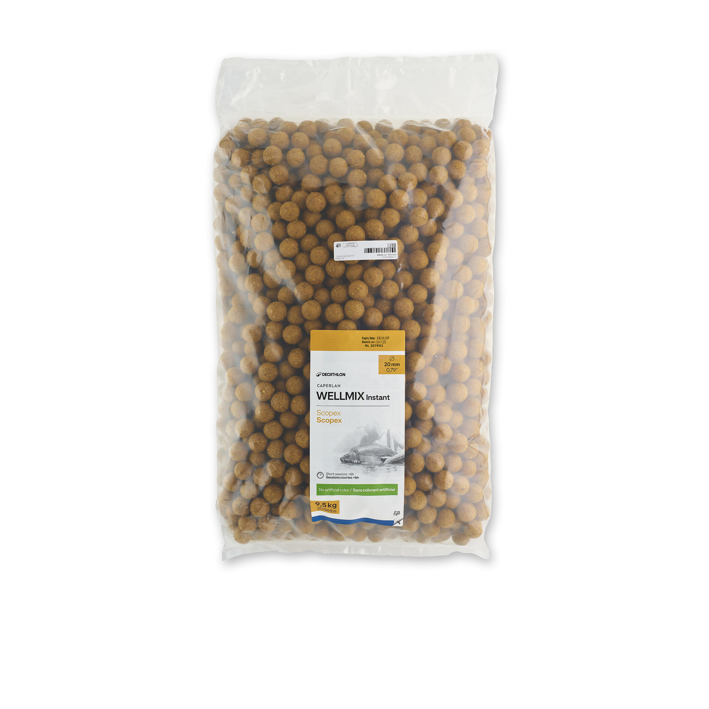 CAPERLAN Boilies na lov kapra Wellmix Instant 20 mm/9,5 kg Scopex