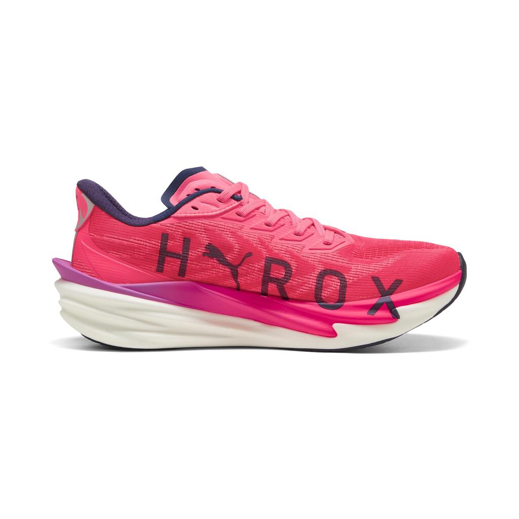 Men's Puma Deviate Nitro 4 Hyrox running shoes - white and pink