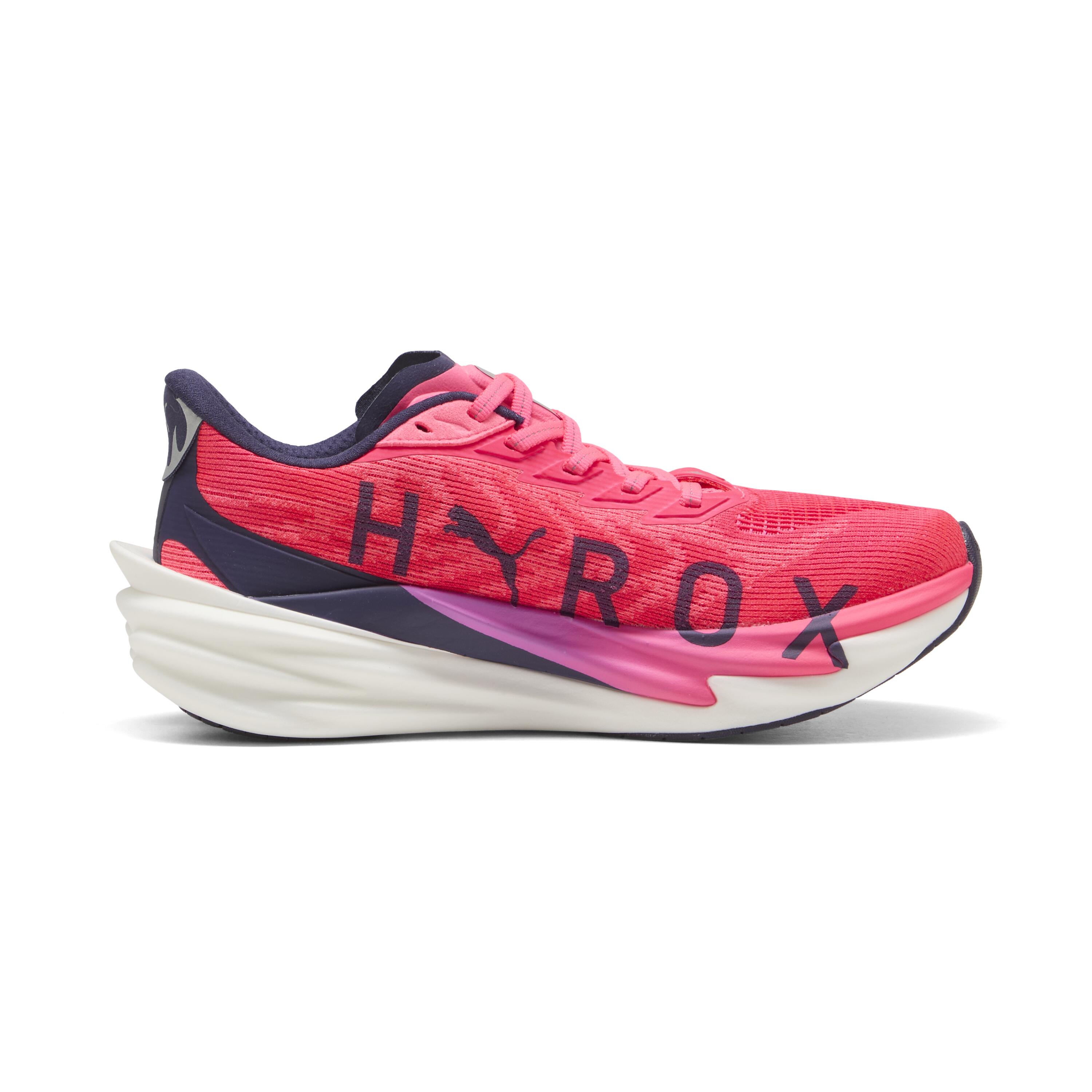 Zapatillas de Running Hyrox Hombre, Puma Deviate Nitro 4 rosa y blanco  5/9