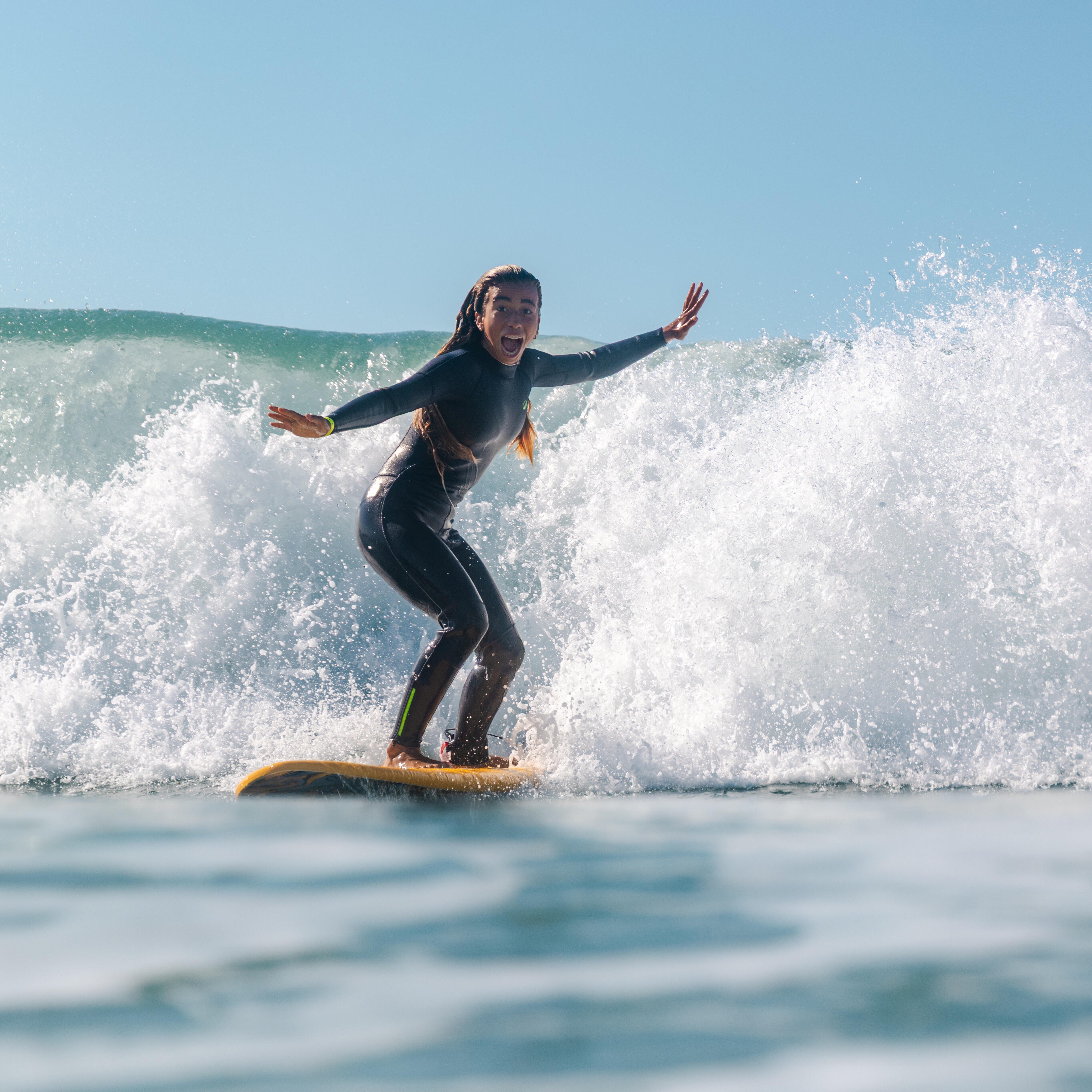 Combinaison de surf intégrale en caoutchouc naturel 2/2 mm yulex enfant, 100 - DECATHLON