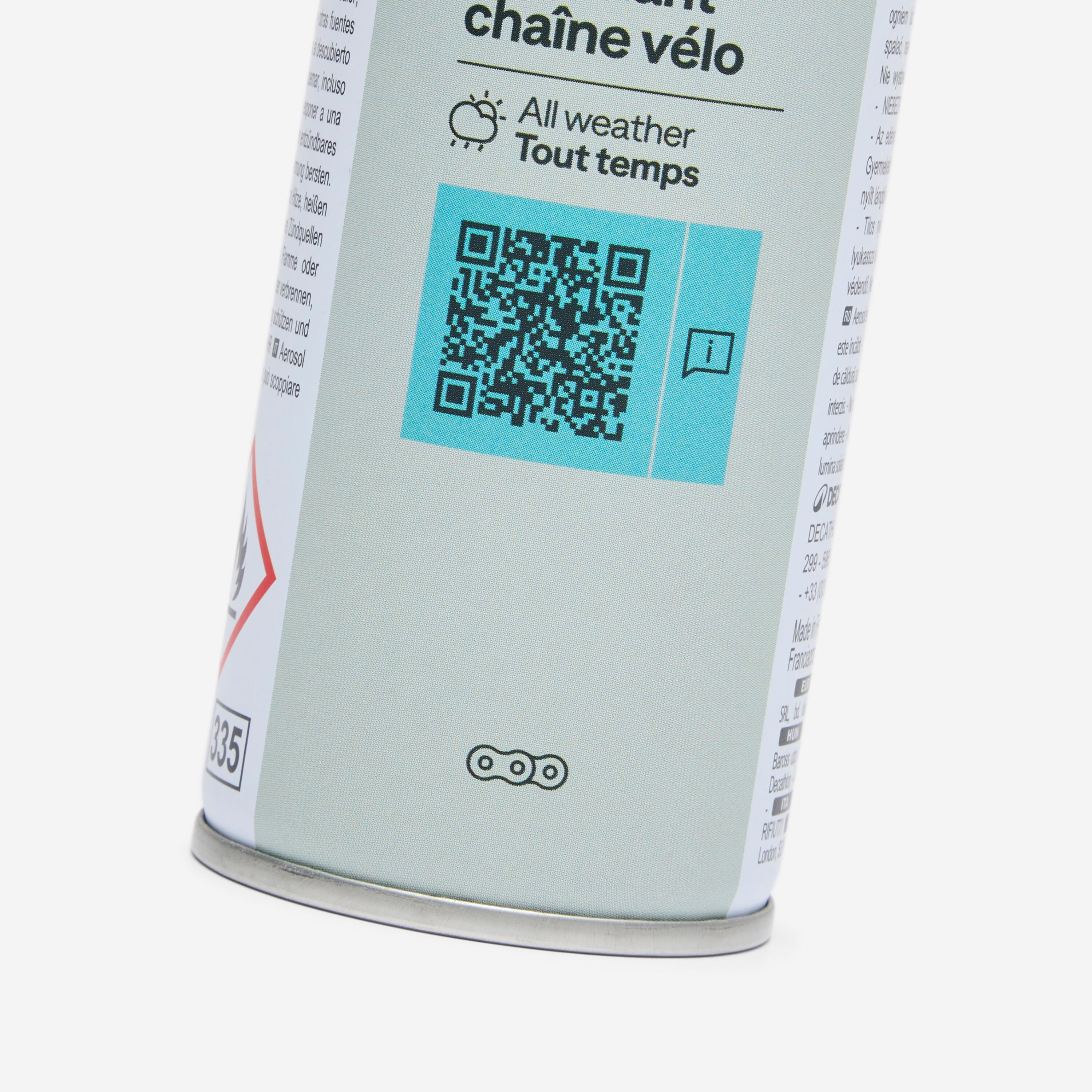 Lubrifiant aérosol tout temps 250 ml 4/5