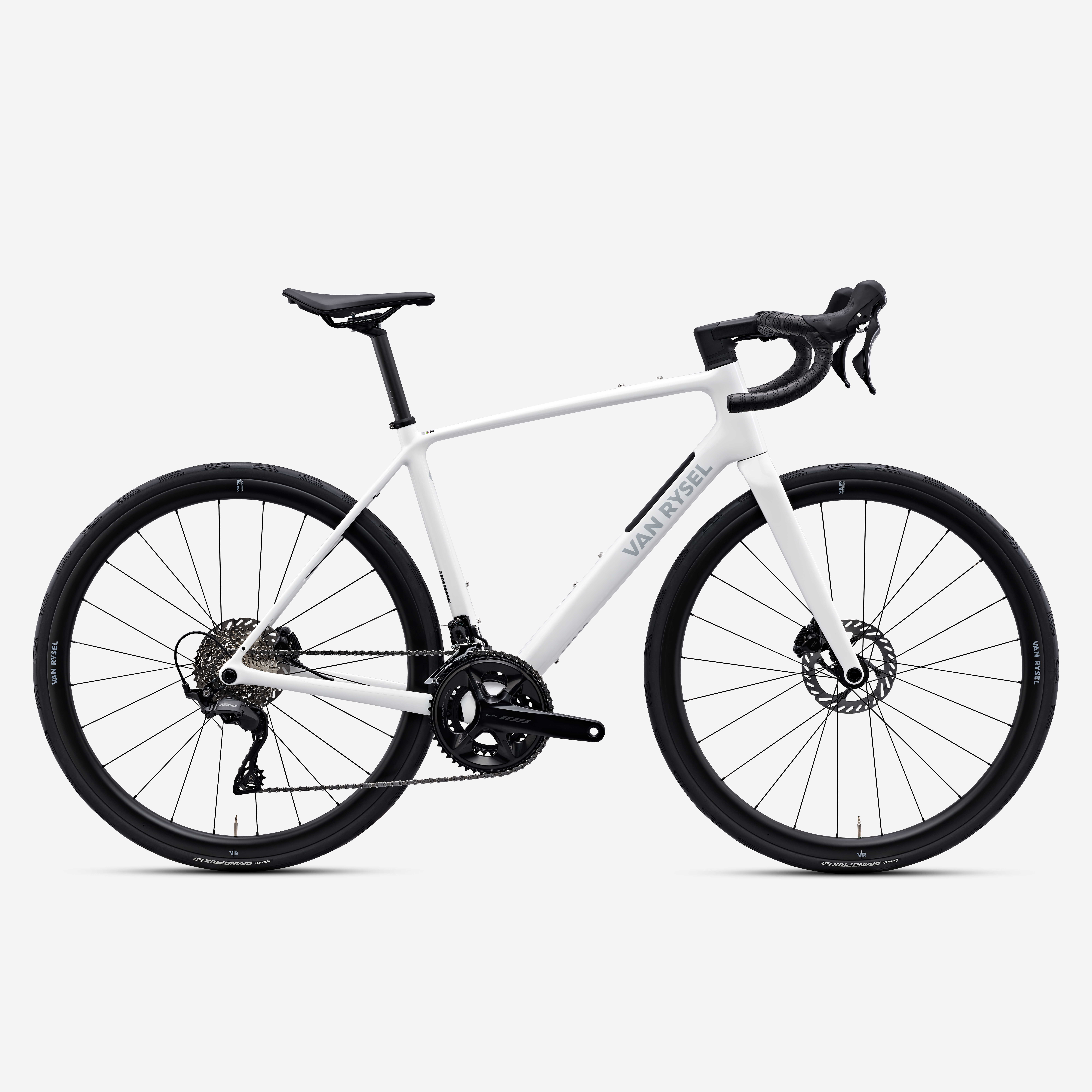 Vélo de route carbone shimano 105 2x12v, edr cf blanc - Vélos & Accessoires - VAN RYSEL- Clubs - Entreprises - Collectivités - Associations