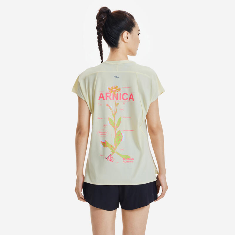 Tricou ușor de alergare KIPRUN Run 900 Light Galben Damă
