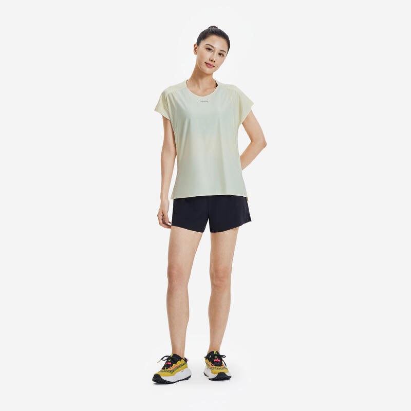 Tricou ușor de alergare KIPRUN Run 900 Light Galben Damă