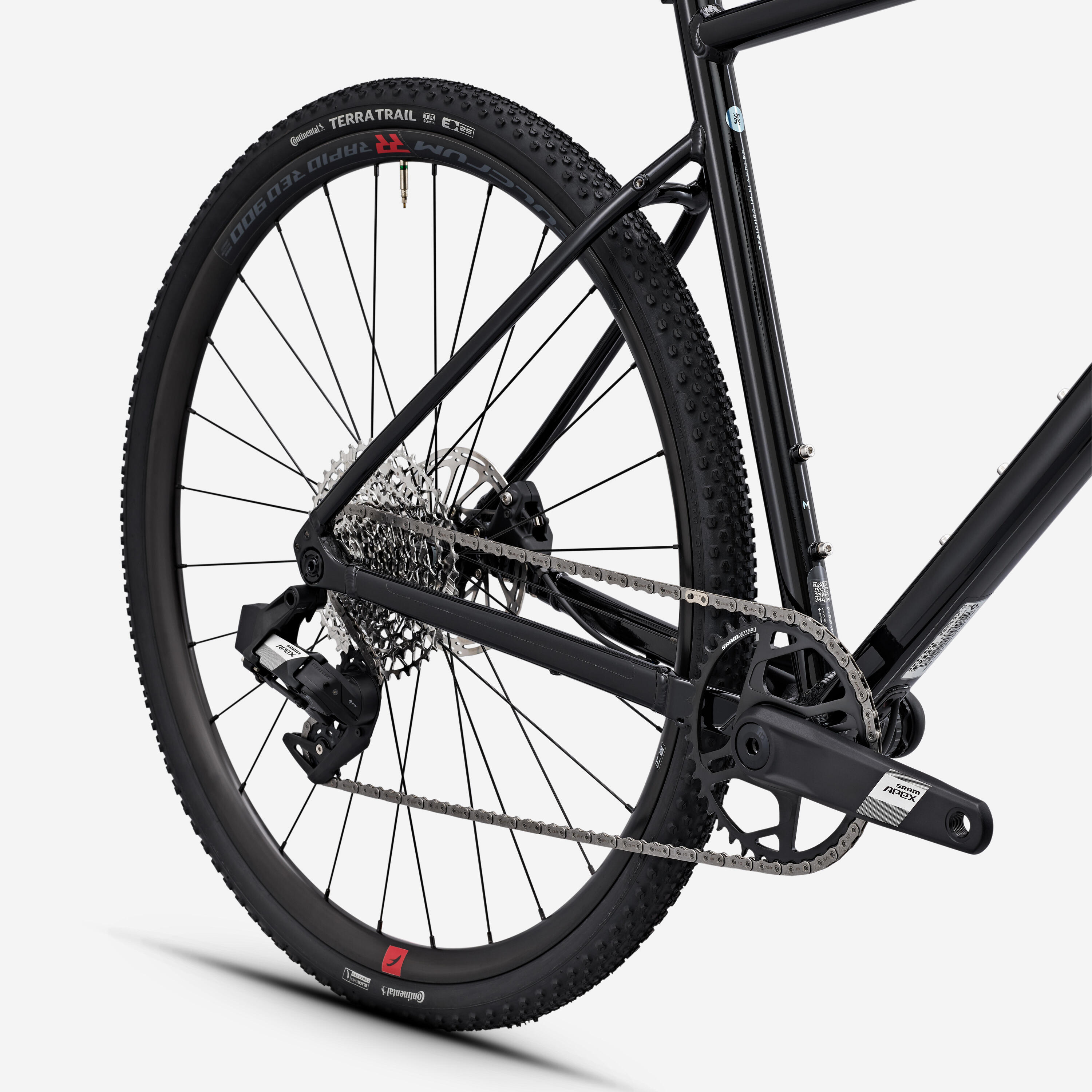 Bicicleta de Gravel SRAM Apex AXS 1x12v, GRVL AF Preto 5/12